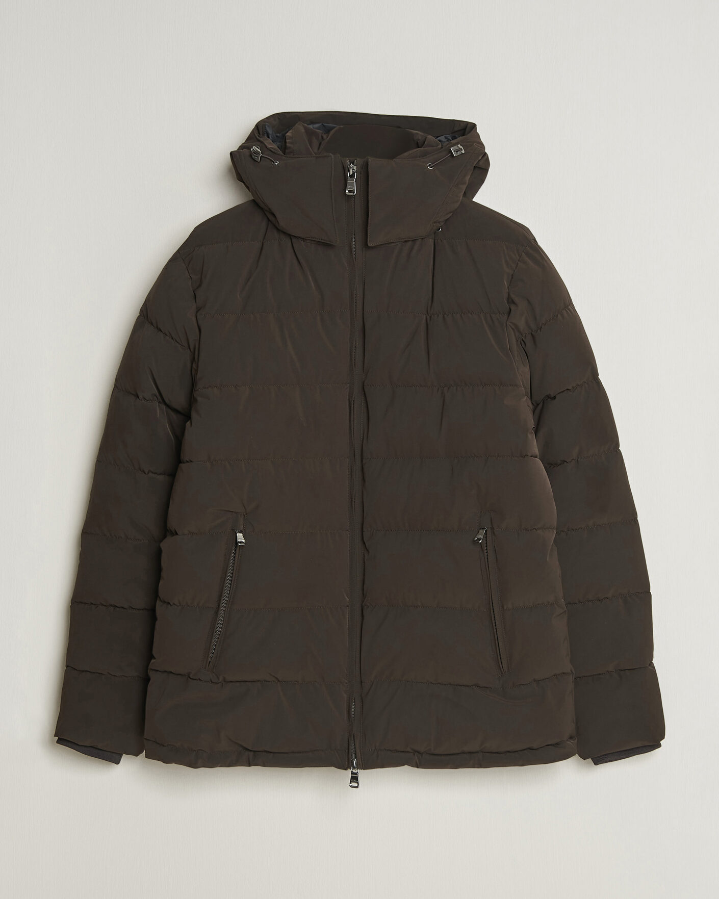 Hombres | Abrigos y chaquetas | Oscar Jacobson | Hooded Puffer Jacket Brown
