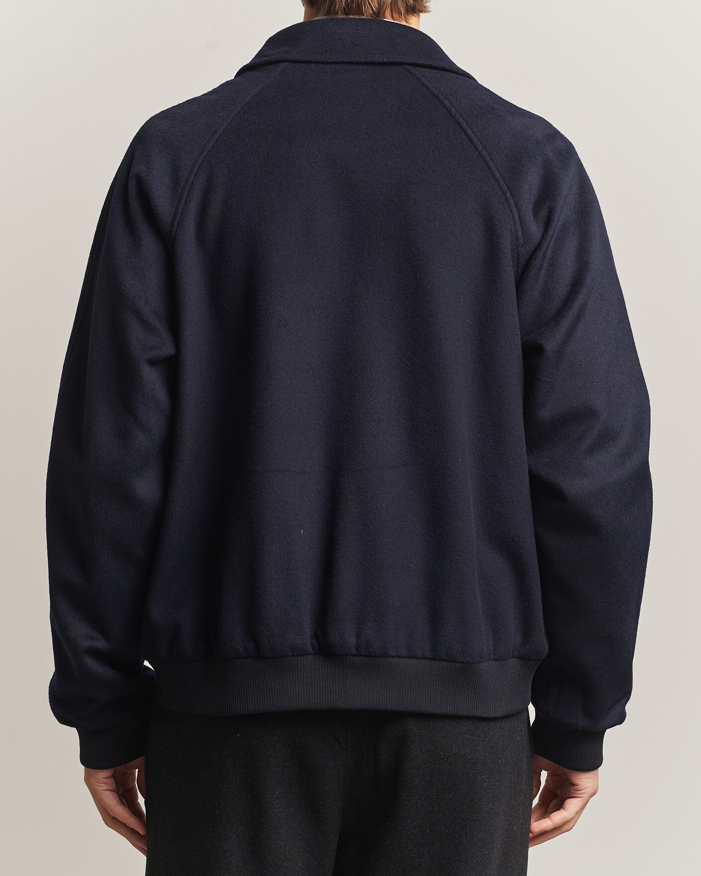 Hombres | Abrigos y chaquetas | Oscar Jacobson | Aviator Wool Jacket Navy