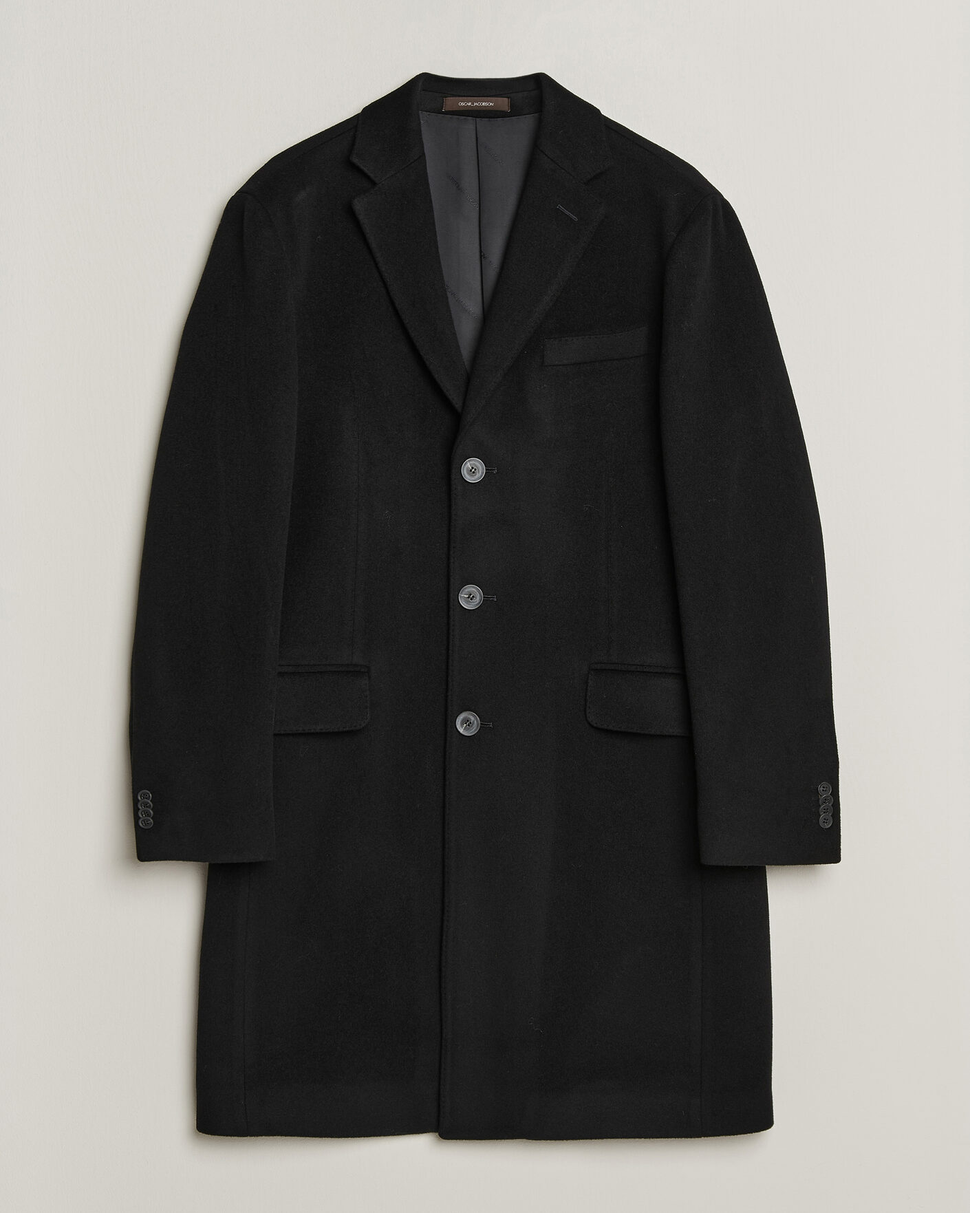 Hombres | Abrigos y chaquetas | Oscar Jacobson | Sergio Wool Coat Black