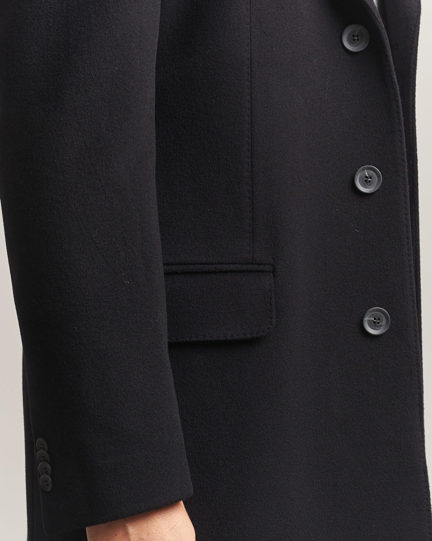 Hombres | Abrigos y chaquetas | Oscar Jacobson | Sergio Wool Coat Black