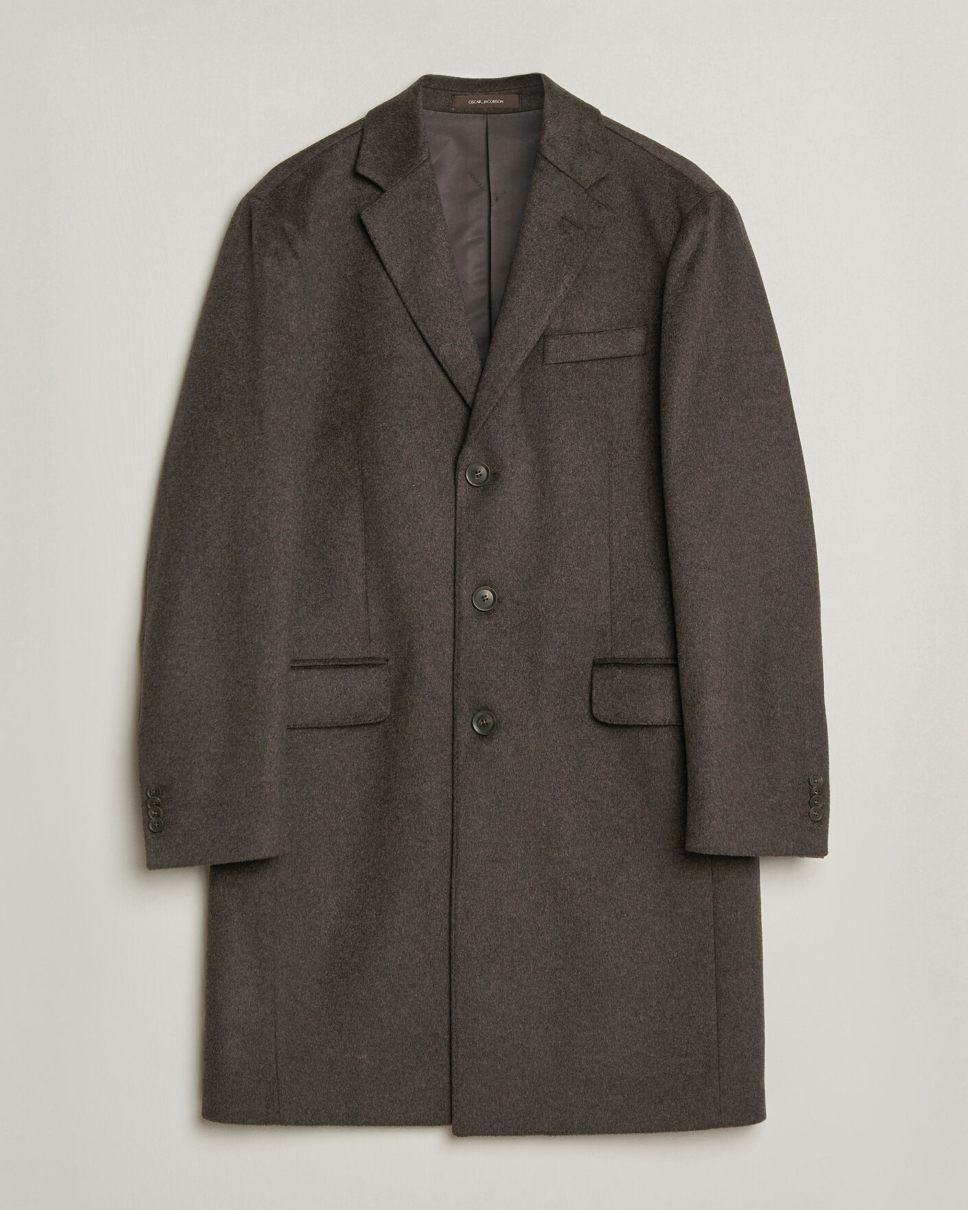 Hombres | Abrigos y chaquetas | Oscar Jacobson | Sergio Wool Coat Brown