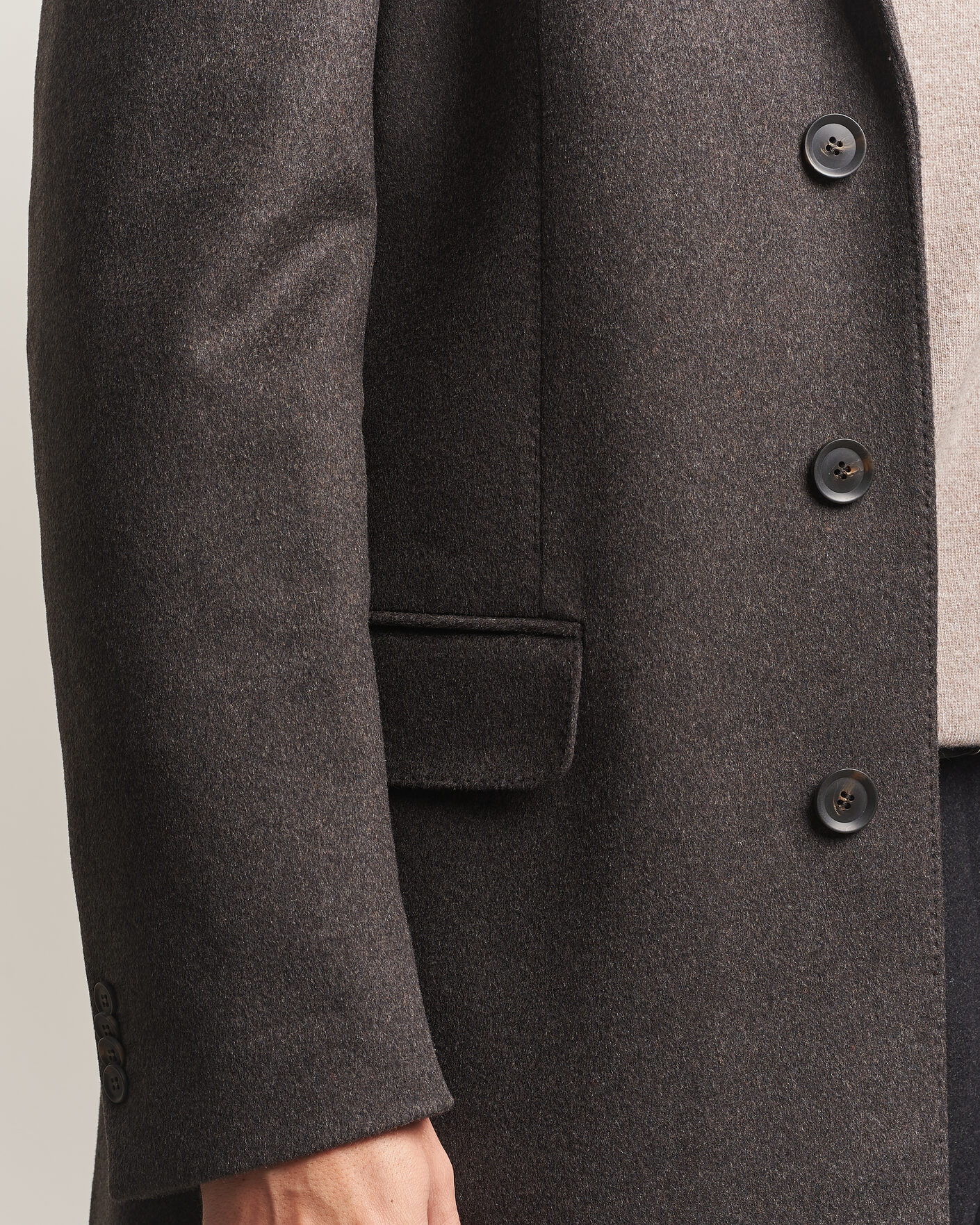 Hombres | Abrigos y chaquetas | Oscar Jacobson | Sergio Wool Coat Brown