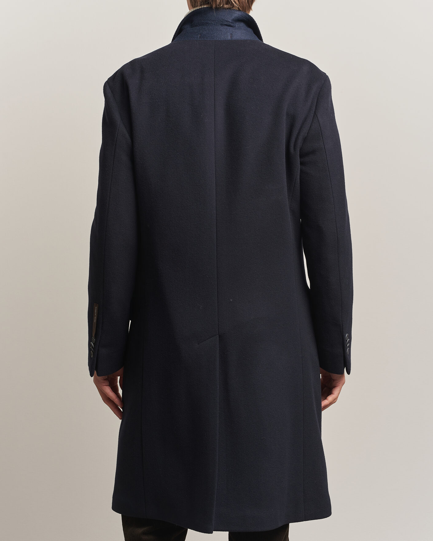 Hombres | Abrigos y chaquetas | Oscar Jacobson | Sicily Double Breasted Wool Coat Navy