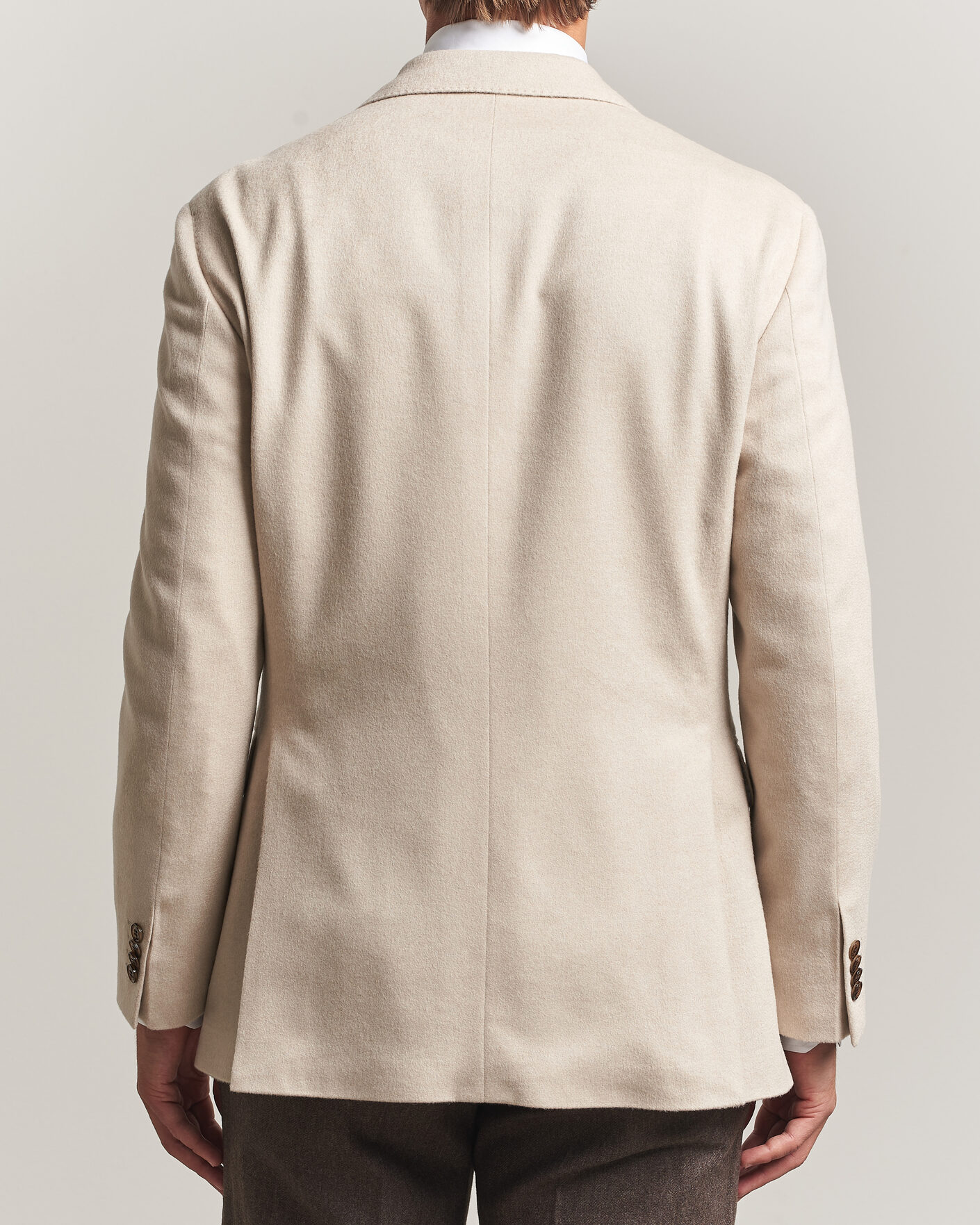 Hombres | Blazers | Oscar Jacobson | Richard Wool/Cashmere DB Blazer Creme