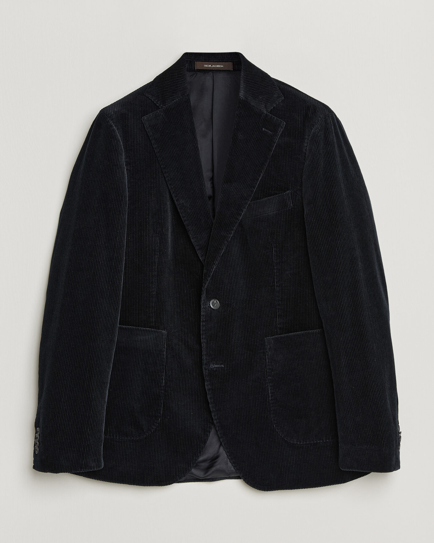 Hombres | Blazers | Oscar Jacobson | Fogerty Patch Pocket Cord Blazer Navy