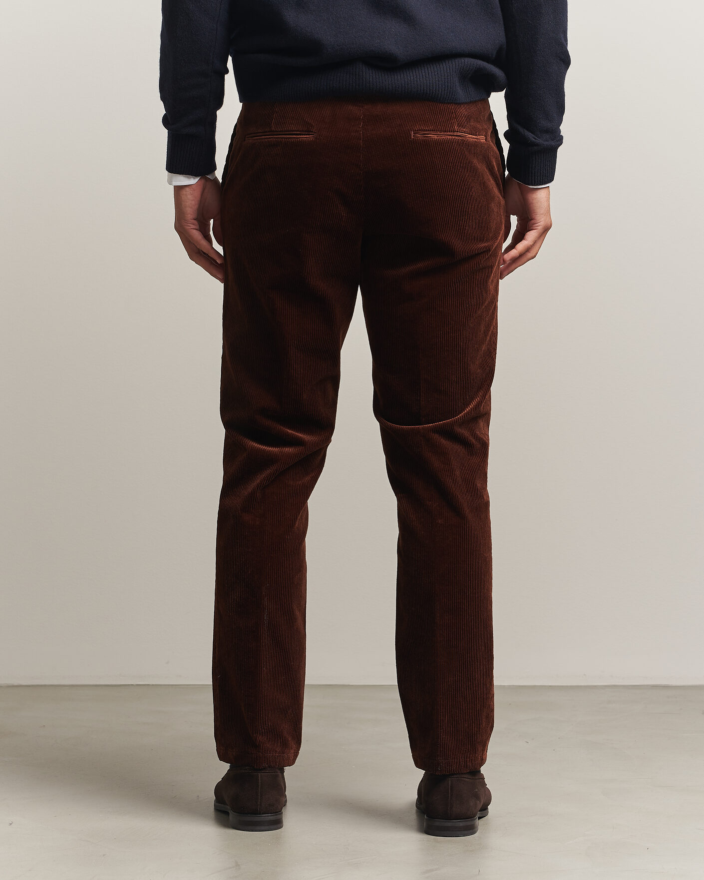 Hombres | Pantalones | Oscar Jacobson | Dandy Corduroy Trousers Brown