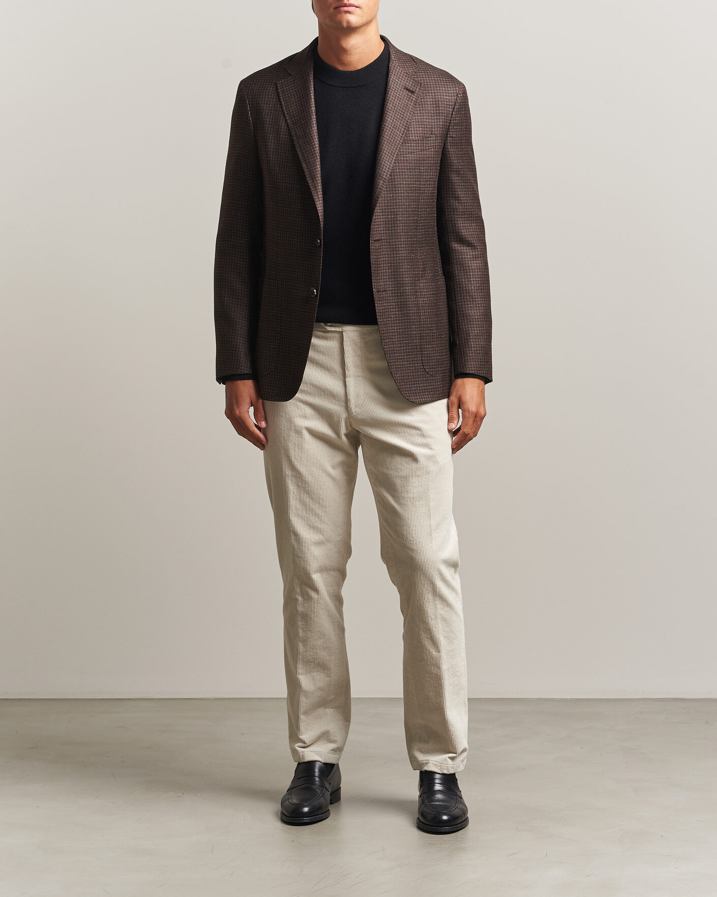 Hombres | Pantalones | Oscar Jacobson | Dandy Corduroy Trousers White