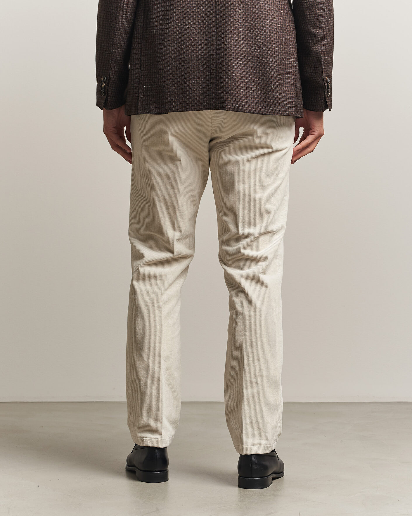 Hombres | Pantalones | Oscar Jacobson | Dandy Corduroy Trousers White
