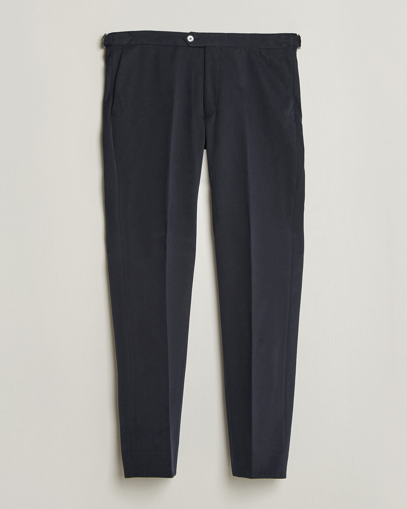 Hombres | Pantalones | Oscar Jacobson | Dandy Brushed Cotton Trousers Blue