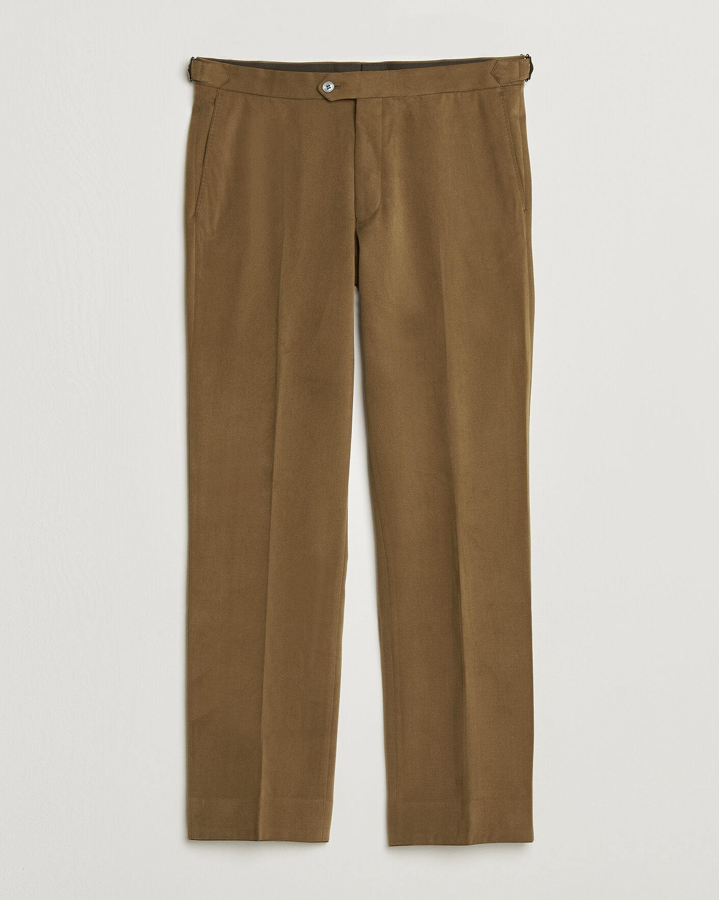 Hombres | Pantalones | Oscar Jacobson | Dandy Brushed Cotton Trousers Camel