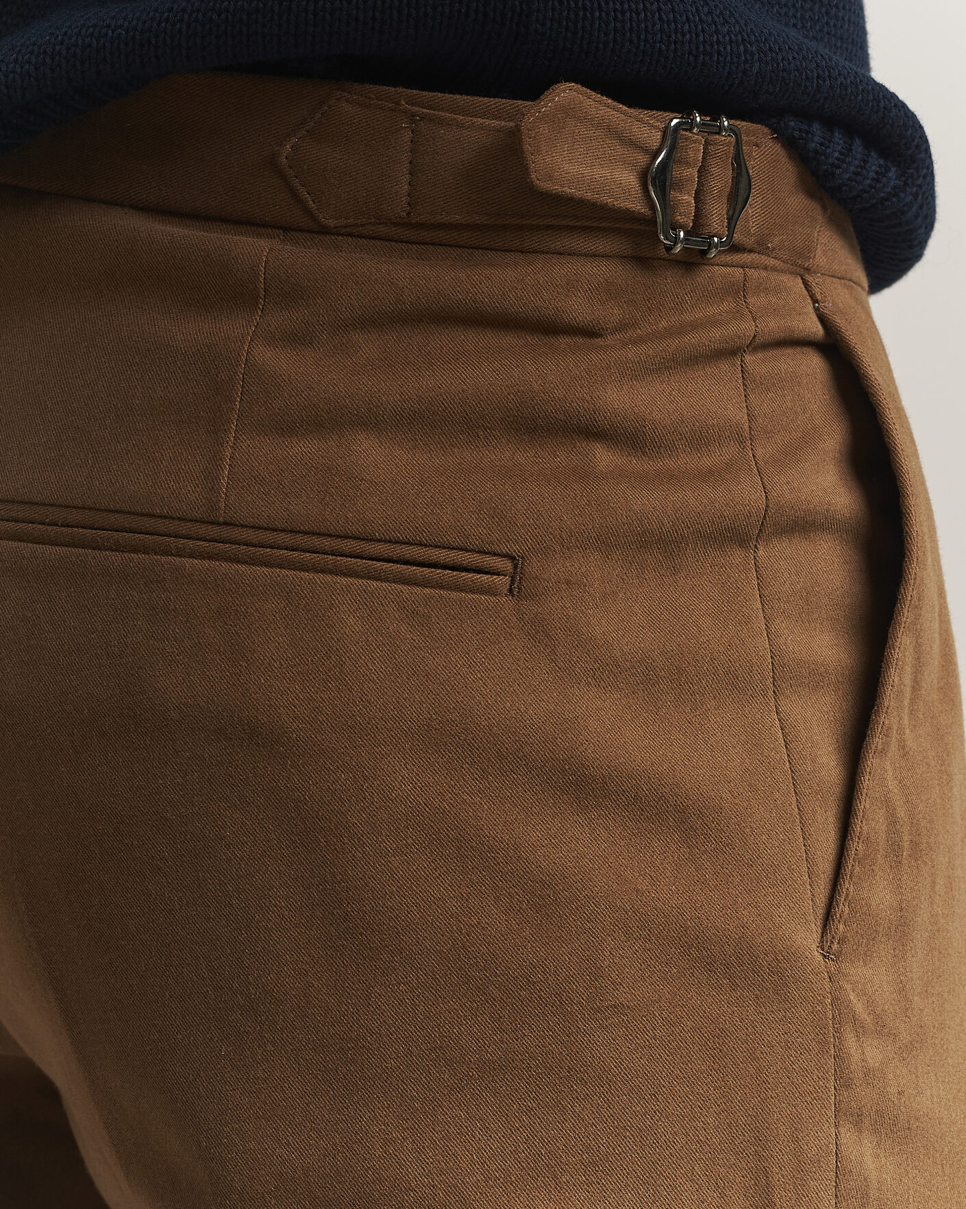 Hombres | Pantalones | Oscar Jacobson | Dandy Brushed Cotton Trousers Camel