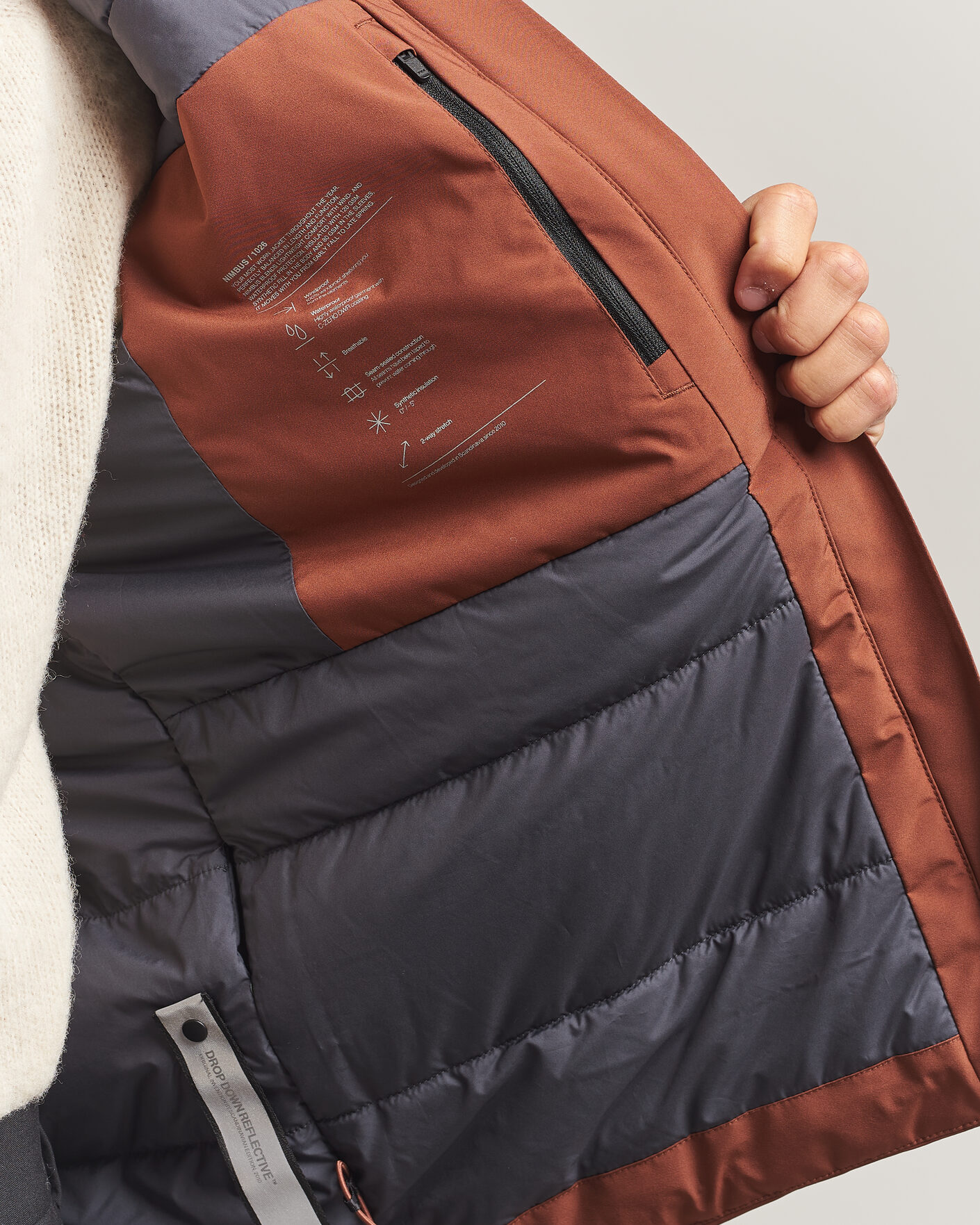 Hombres | Abrigos y chaquetas | Scandinavian Edition | Nimbus Padded Hood Jacket Red Clay