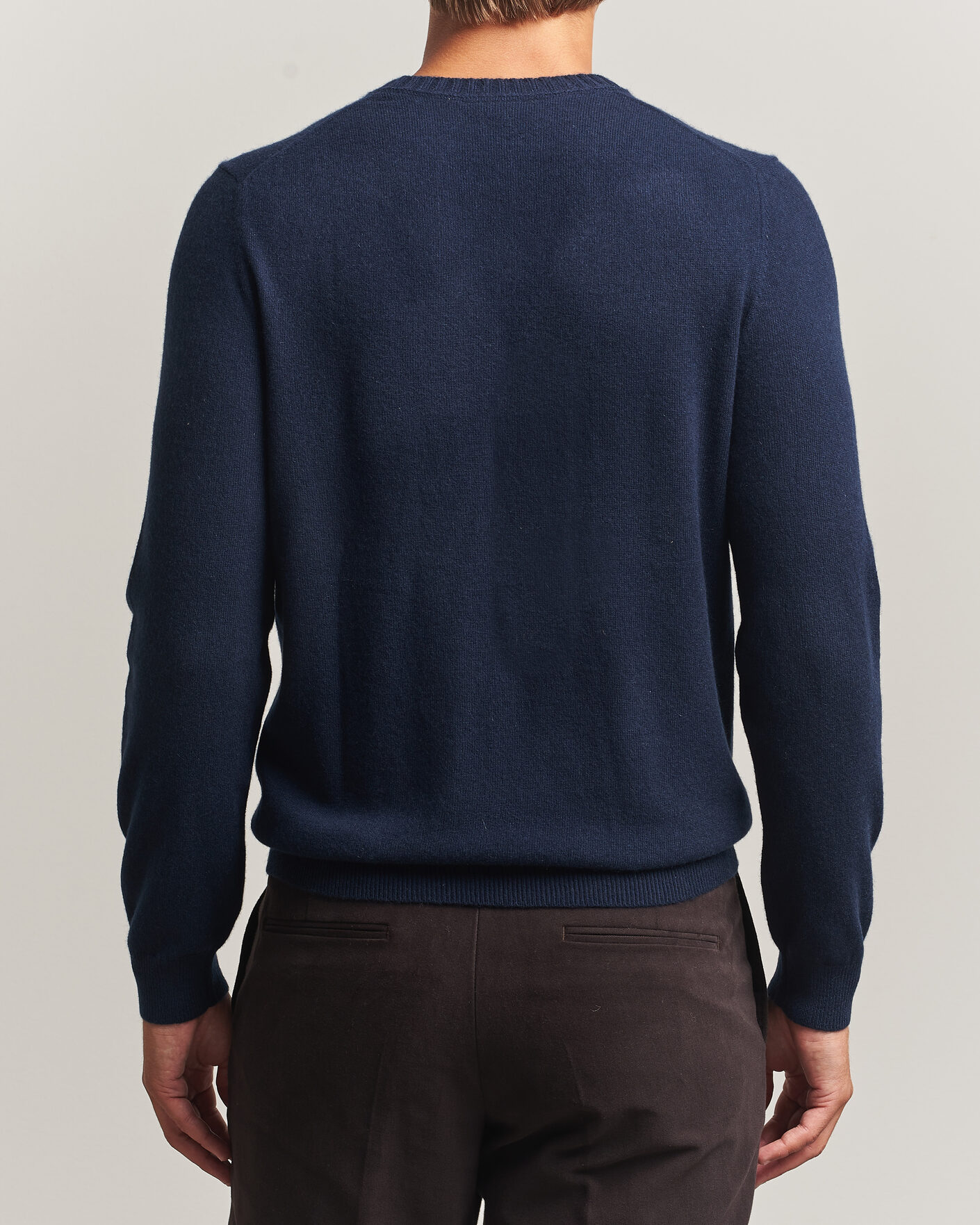 Hombres | Jerséis y prendas de punto | Stenströms | Cashmere Crewneck Navy