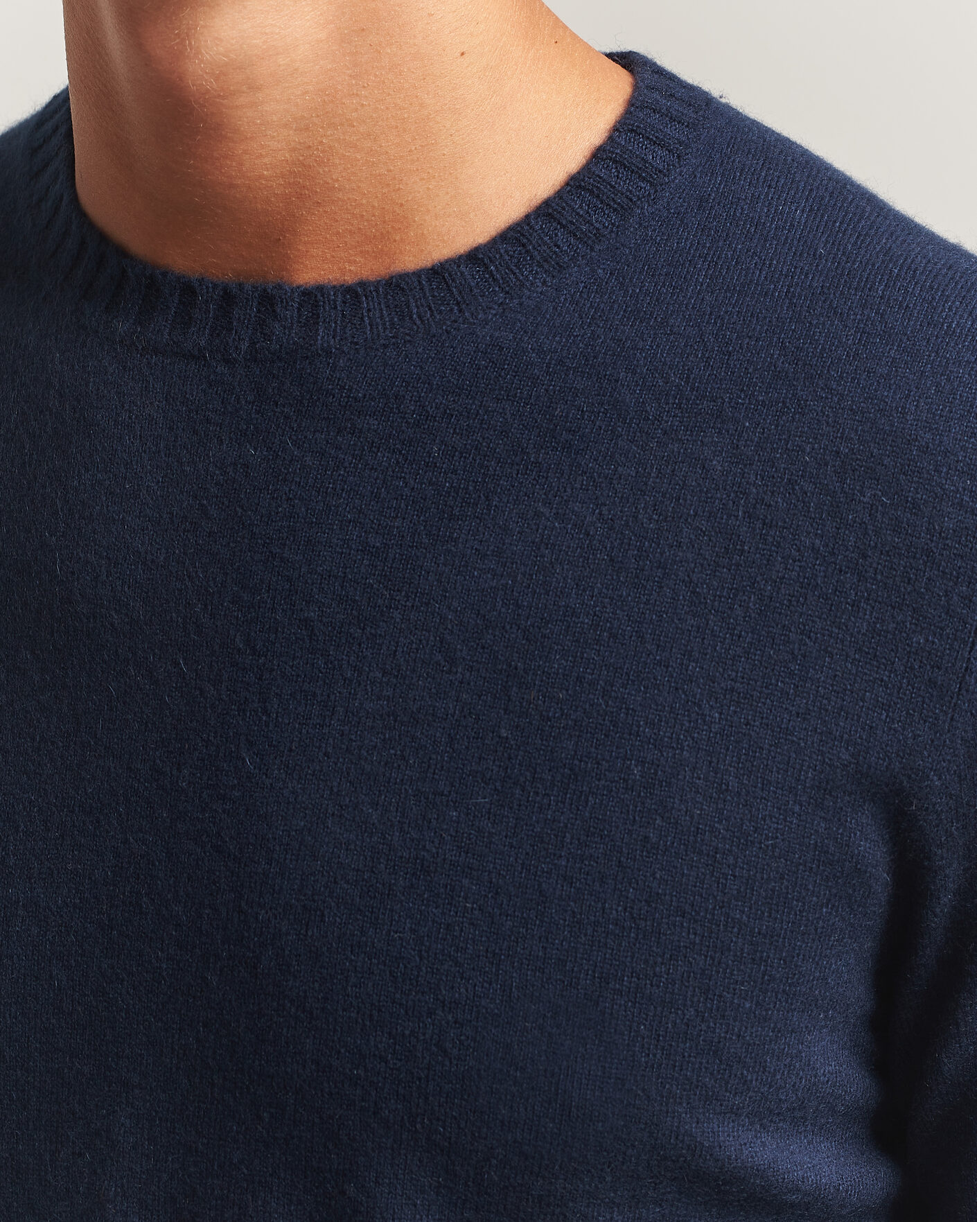 Hombres | Jerséis y prendas de punto | Stenströms | Cashmere Crewneck Navy