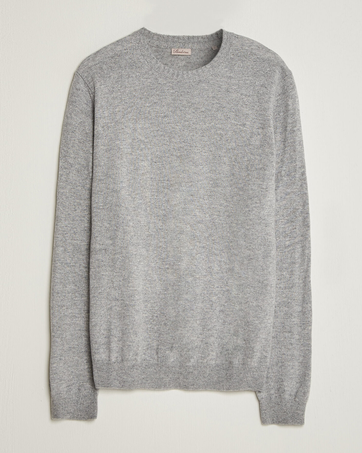 Hombres | Jerséis y prendas de punto | Stenströms | Cashmere Crewneck Grey