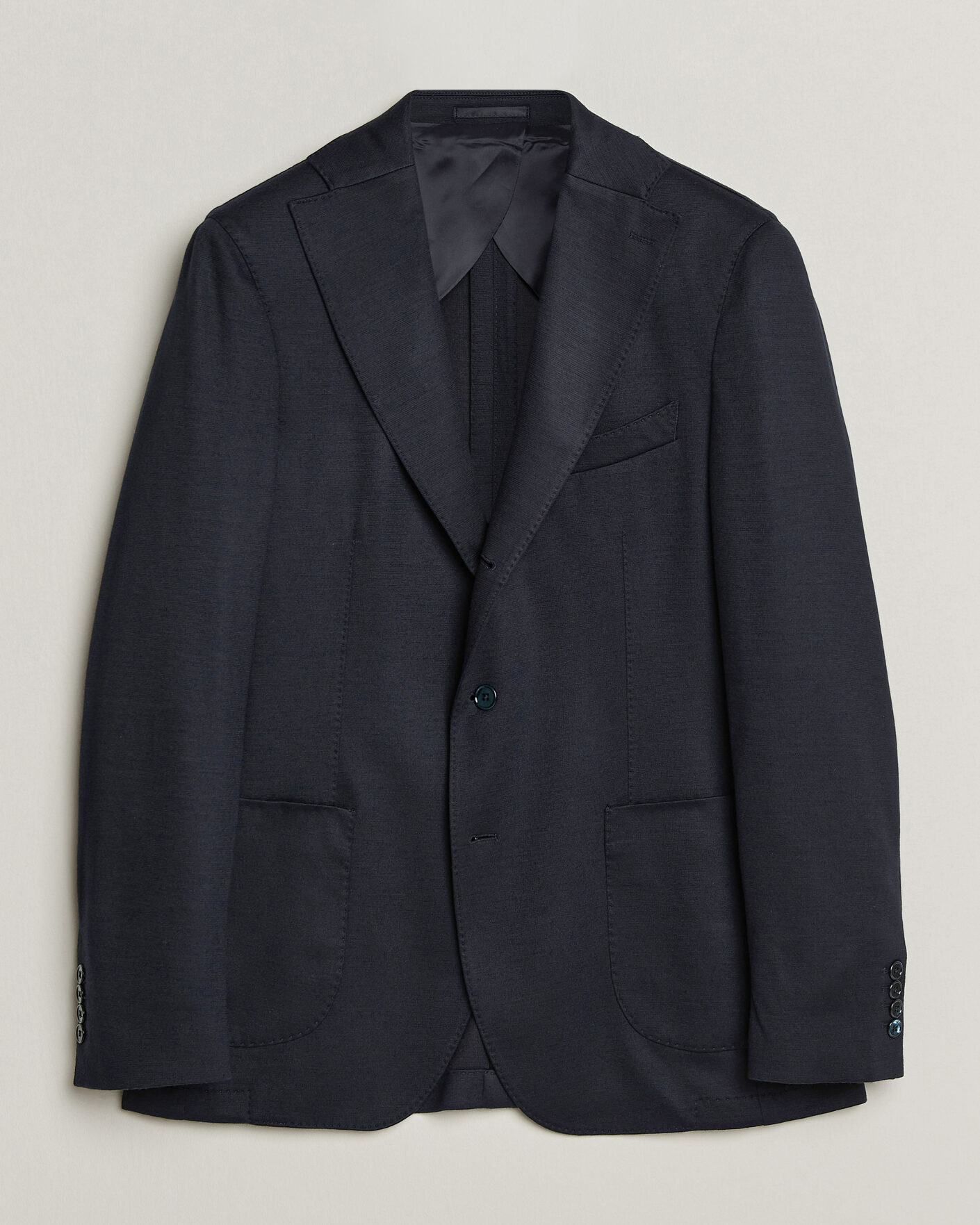 Hombres | Blazers | Stenströms | Wool Jersey Blazer Navy