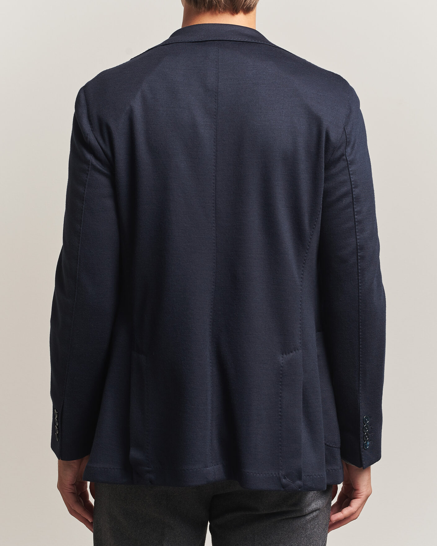 Hombres | Blazers | Stenströms | Wool Jersey Blazer Navy
