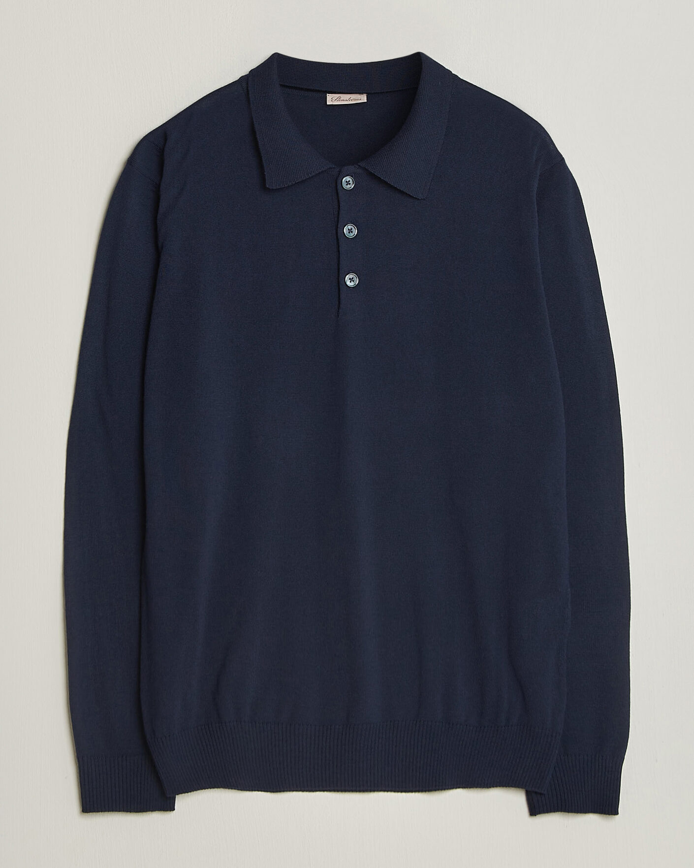 Hombres | Jerséis y prendas de punto | Stenströms | Merino Polo Navy