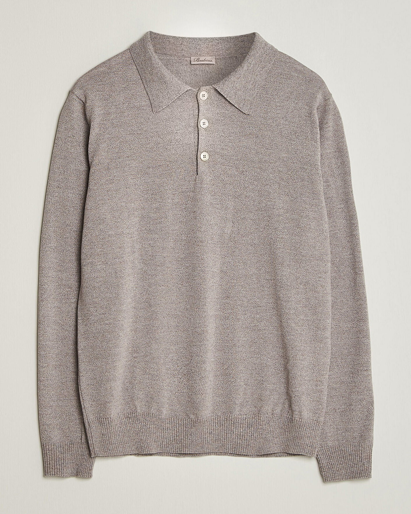 Hombres | Jerséis y prendas de punto | Stenströms | Merino Polo Beige