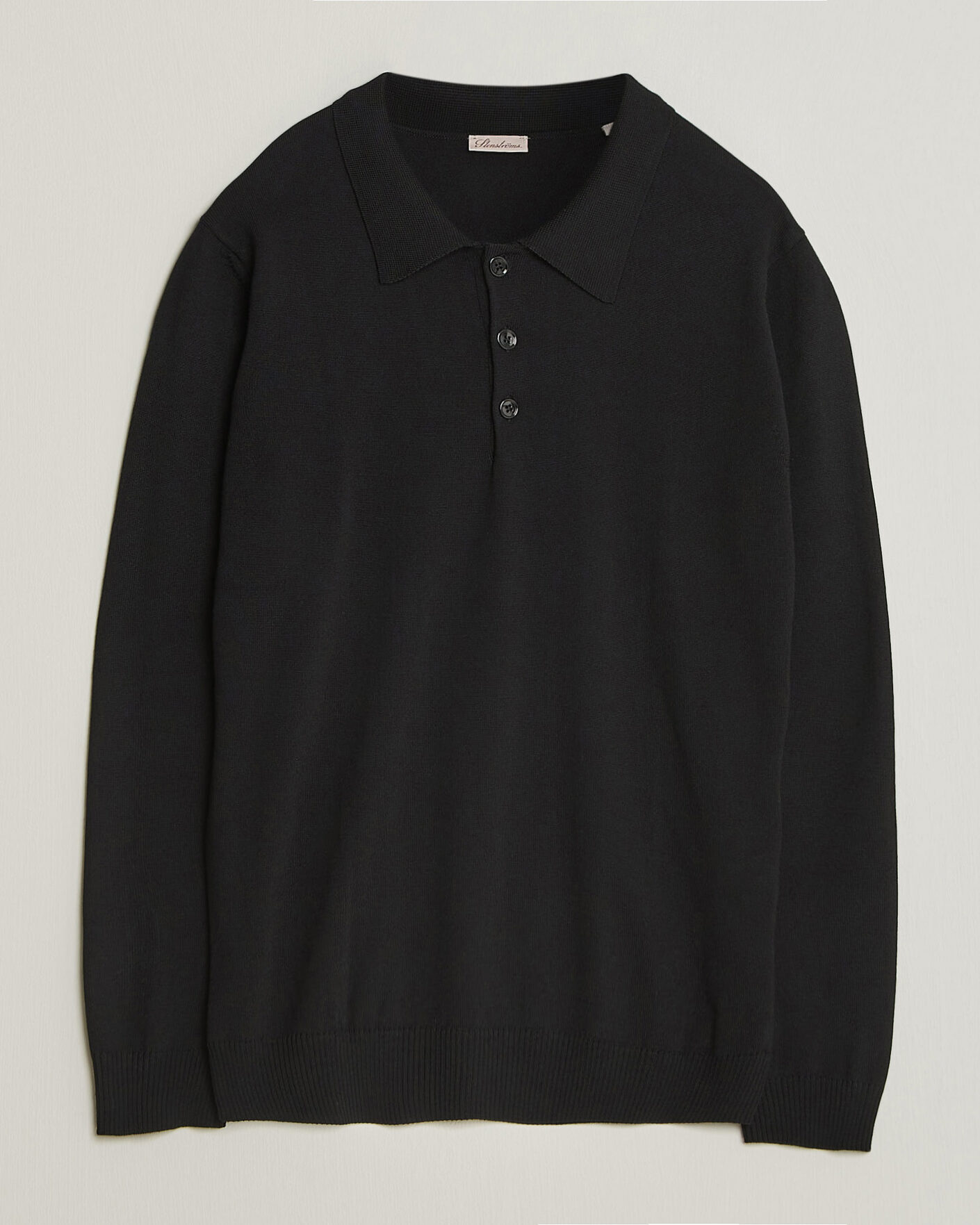 Hombres | Jerséis y prendas de punto | Stenströms | Merino Polo Black