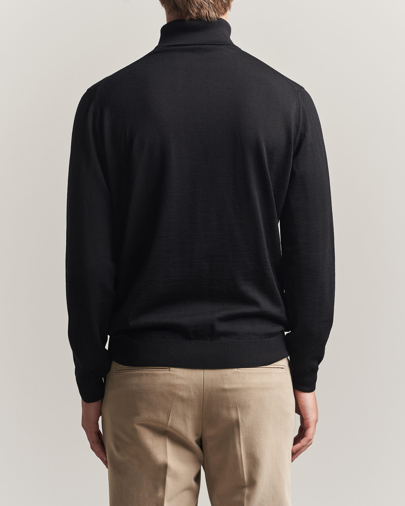 Hombres | Jerséis y prendas de punto | Stenströms | Merino Rollneck Black
