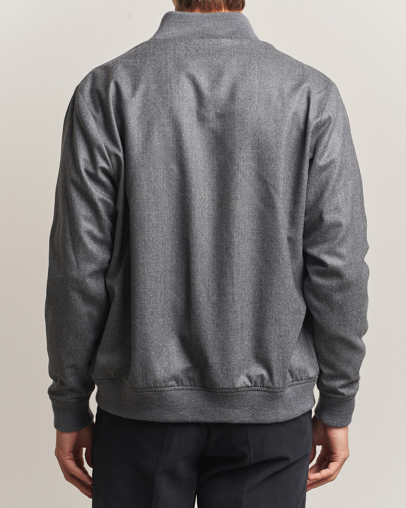 Hombres | Abrigos y chaquetas | Stenströms | Flannel Bomber Jacket Grey