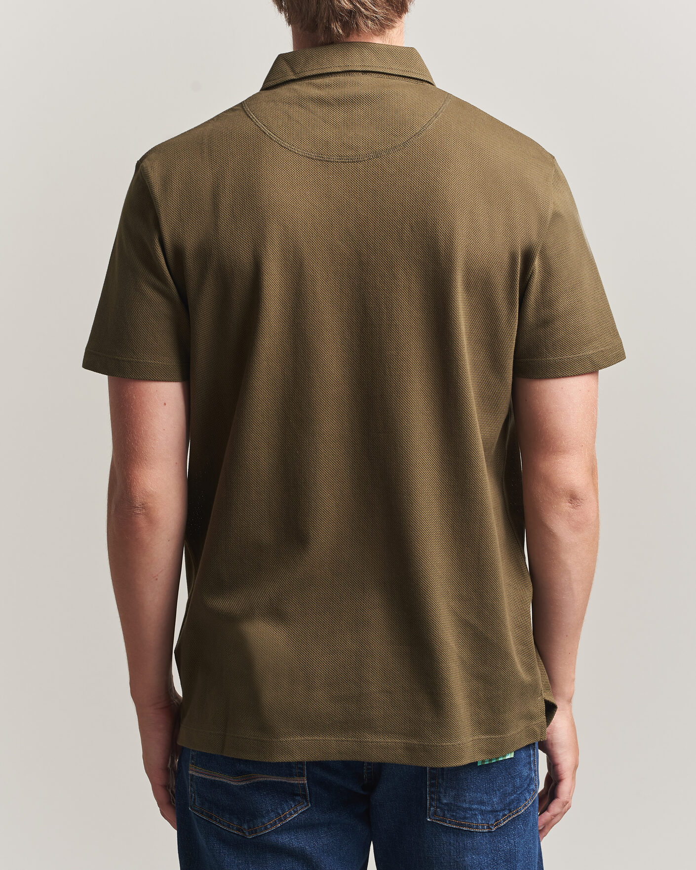 Hombres | Polos | Sunspel | Riviera Polo Shirt Loden Green