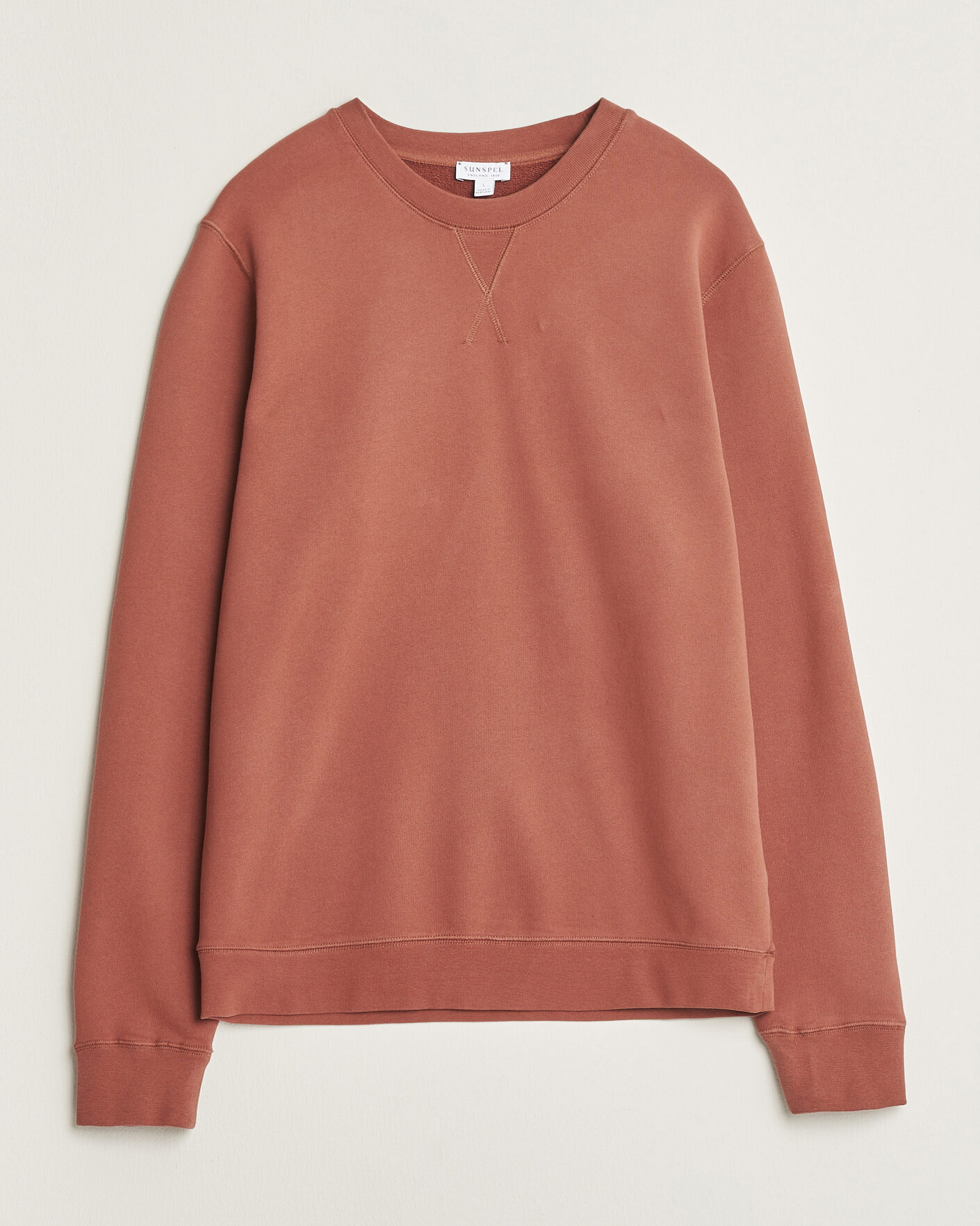 Hombres | Jerséis y prendas de punto | Sunspel | Loopback Sweatshirt Dark Tabacco