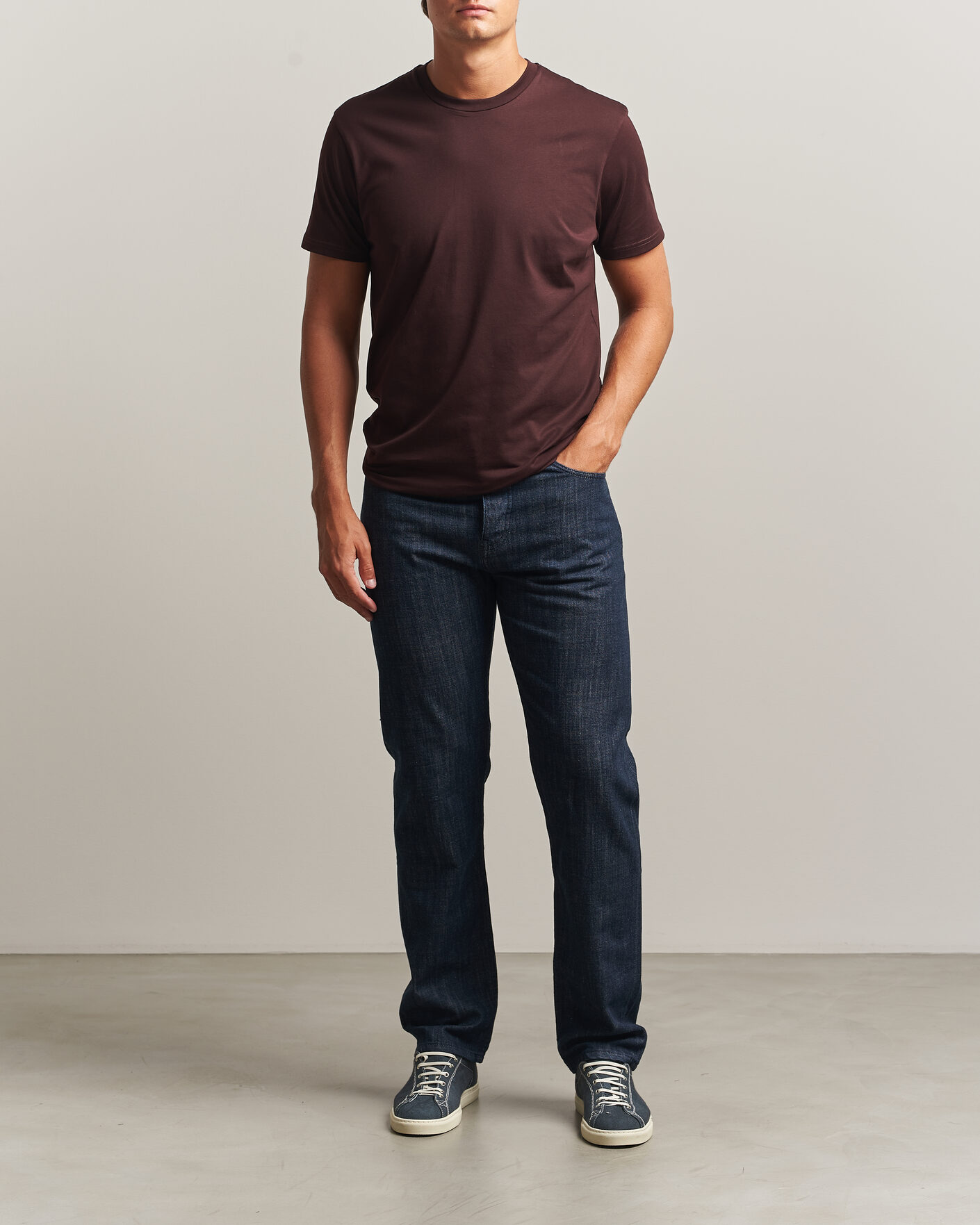 Hombres | Vaqueros | Sunspel | Japanese Denim Jeans Blue