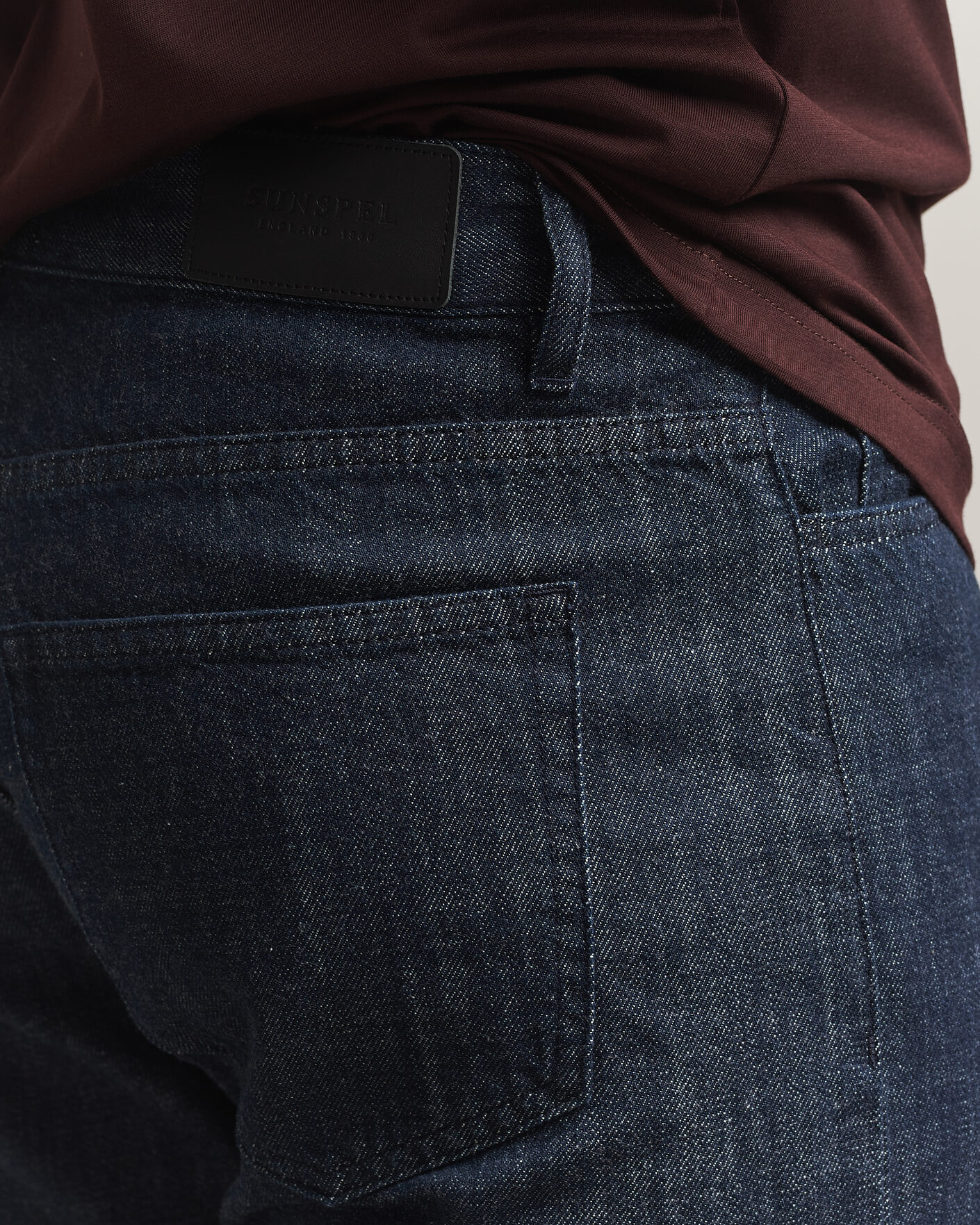 Hombres | Vaqueros | Sunspel | Japanese Denim Jeans Blue