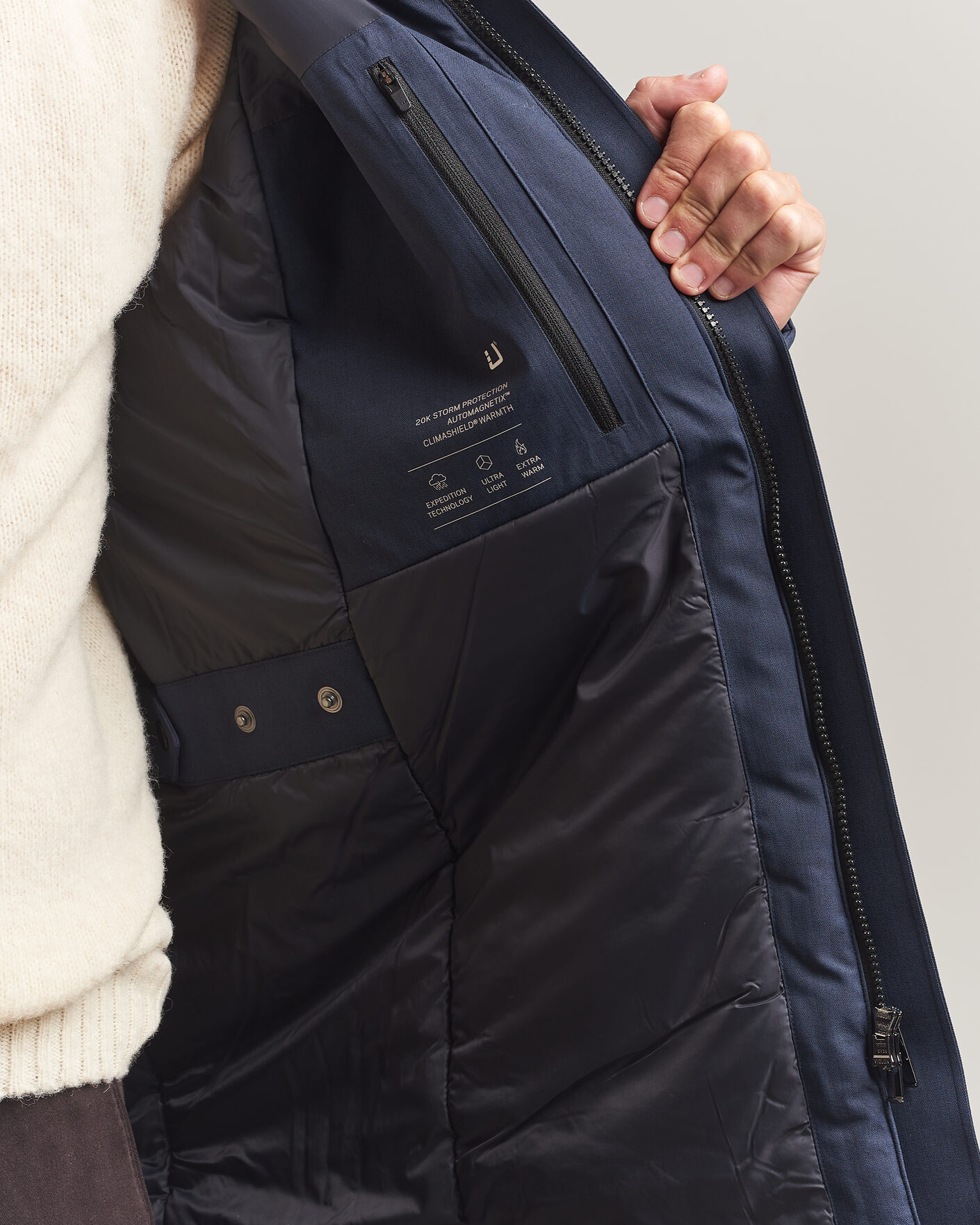 Hombres | Abrigos y chaquetas | UBR | Regulator Herringbone Parka  Navy