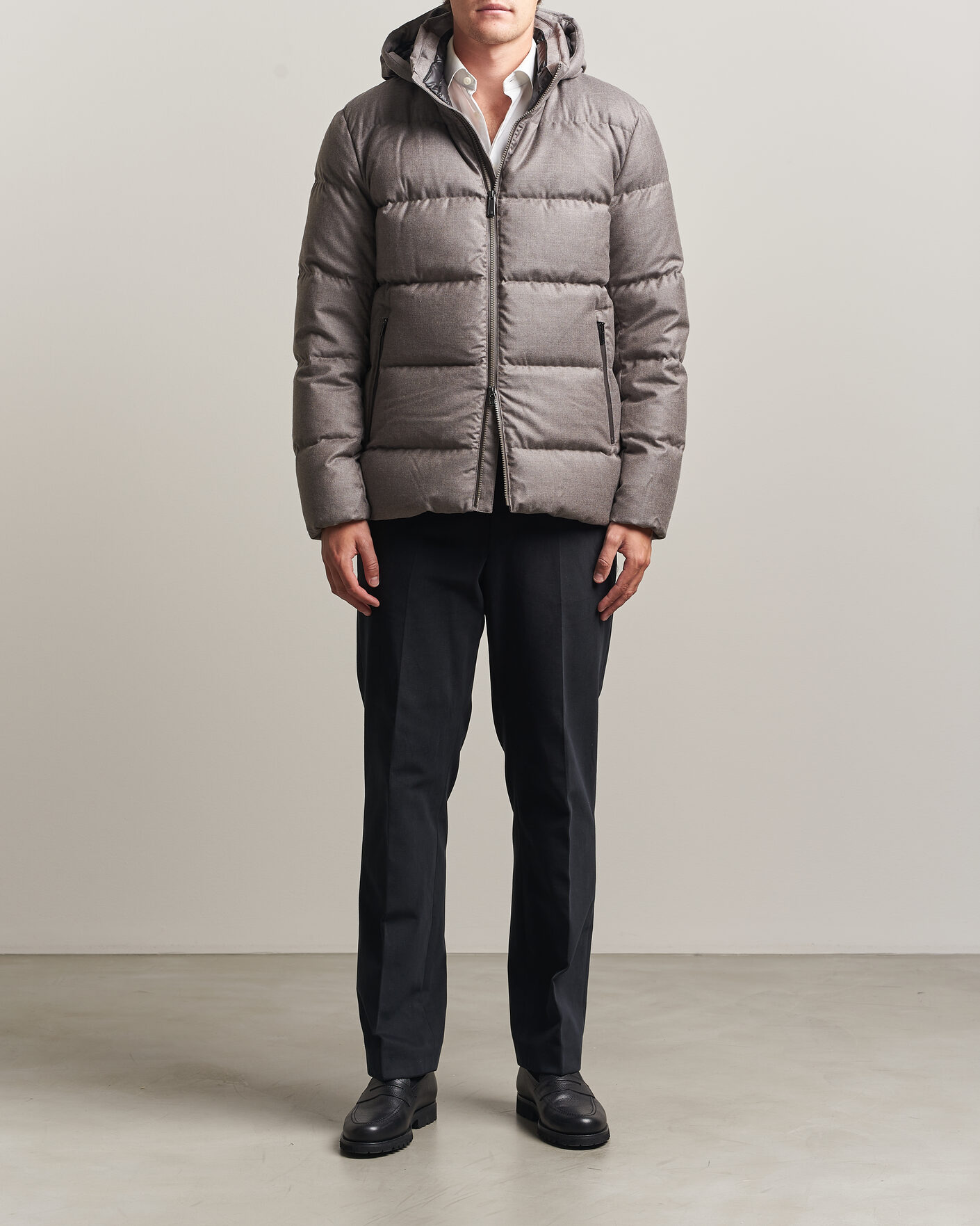 Hombres | Abrigos y chaquetas | UBR | Concord Jacket Savile Grey Melange Wool