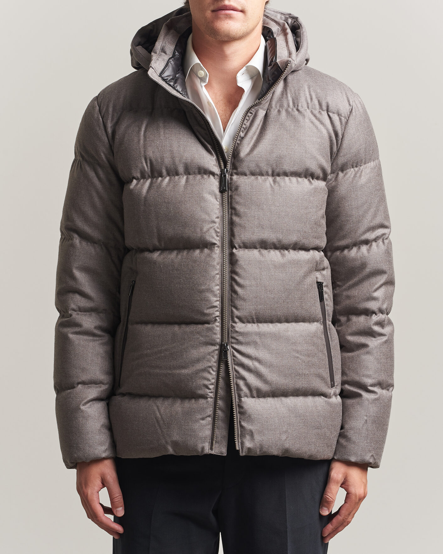 Hombres | Abrigos y chaquetas | UBR | Concord Jacket Savile Grey Melange Wool