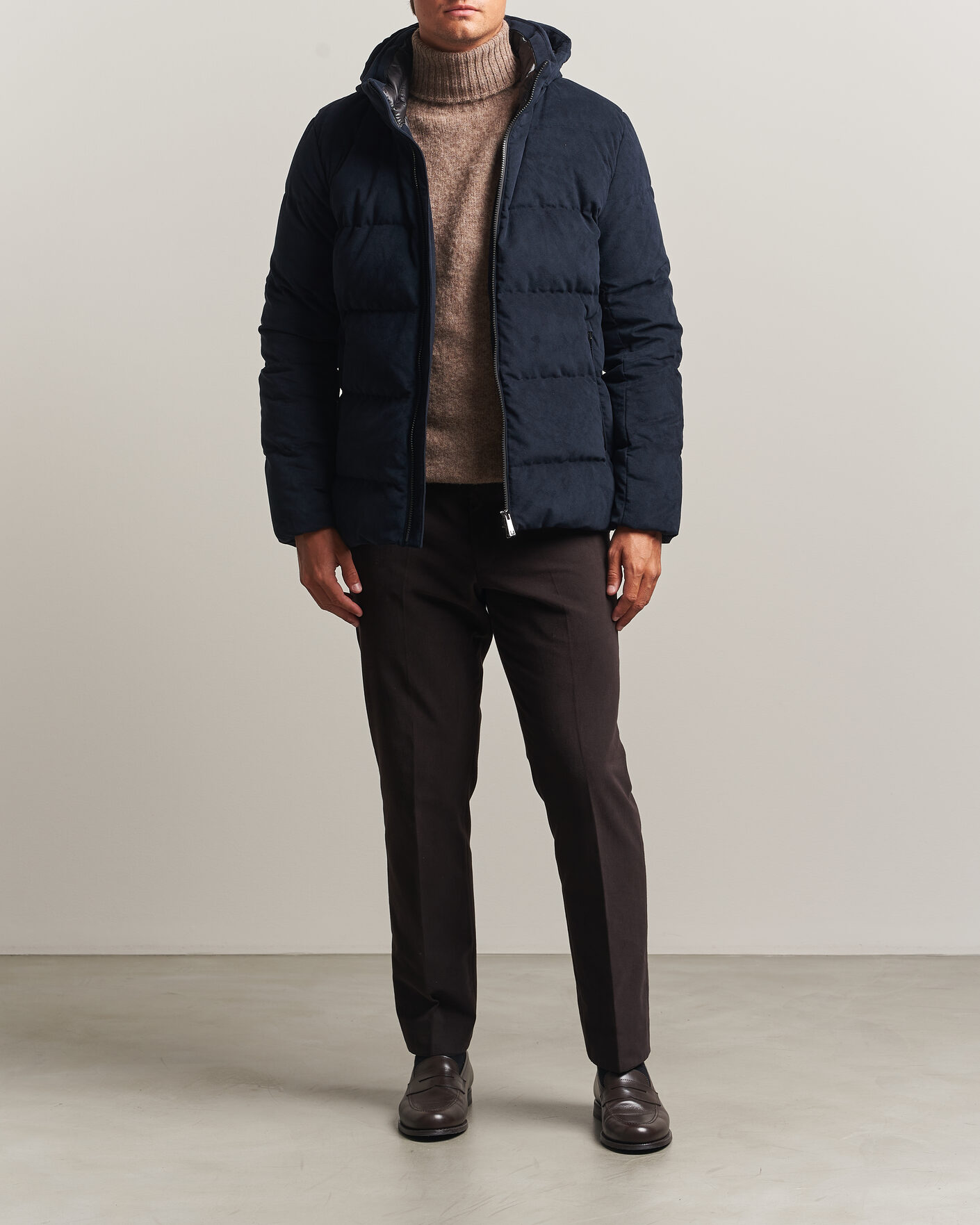 Hombres | Abrigos y chaquetas | UBR | Concord Jacket Savile Neo Suede Navy