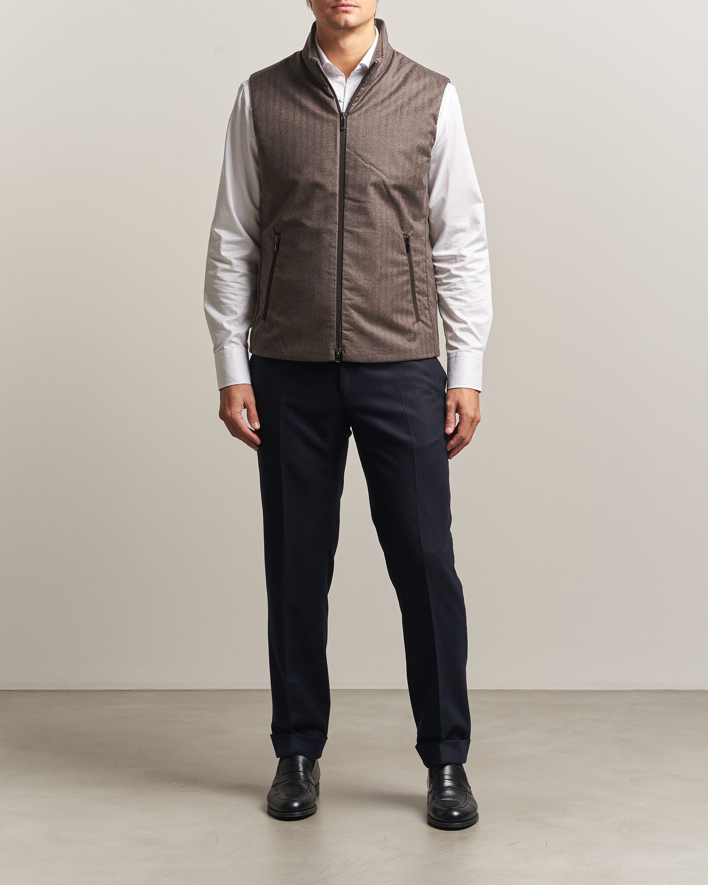 Hombres | Chalecos | UBR | Raptor Lightweight Vest Savile Brown Herringbone