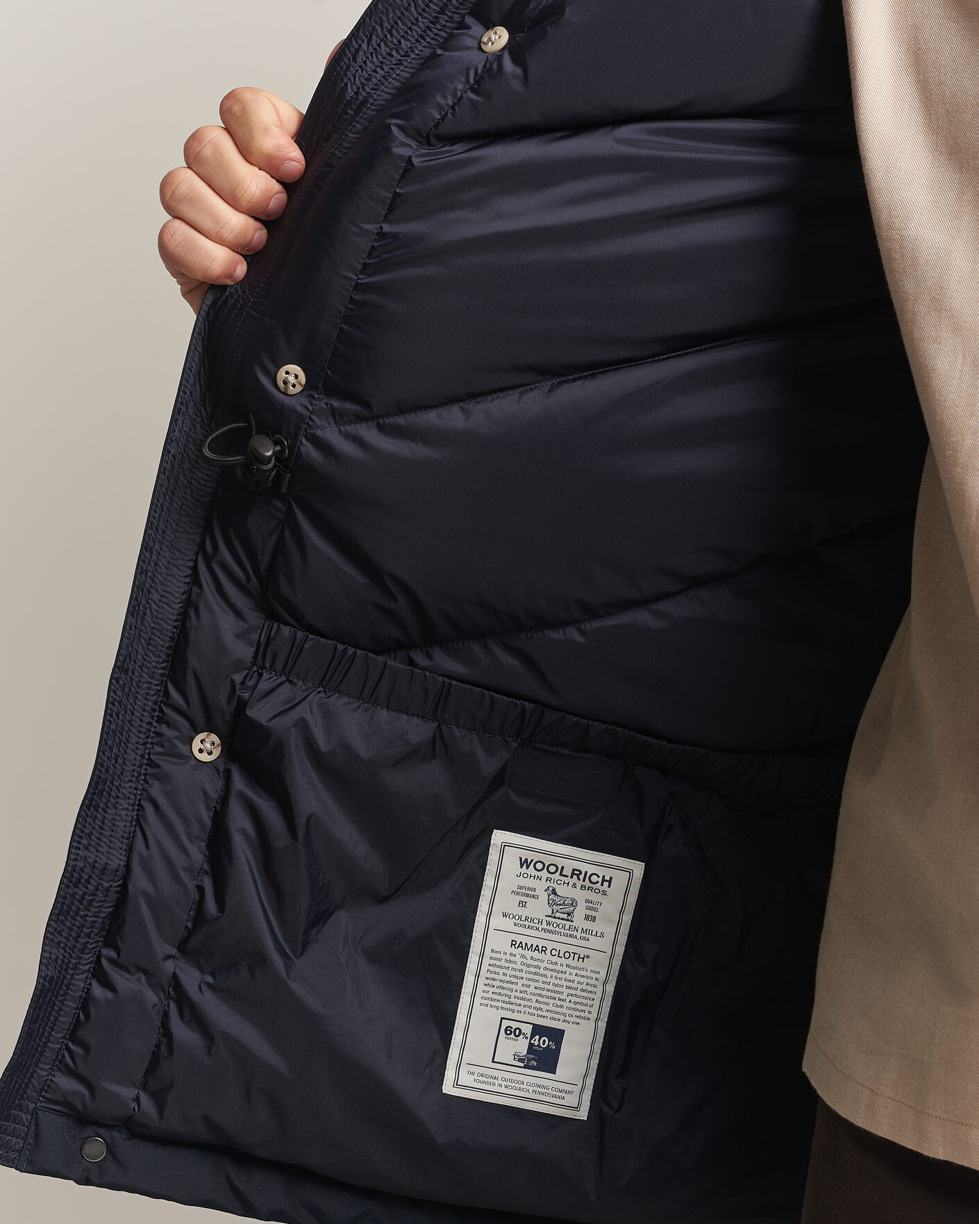 Hombres | Abrigos y chaquetas | Woolrich | Arctic Parka No Fur Melton Blue