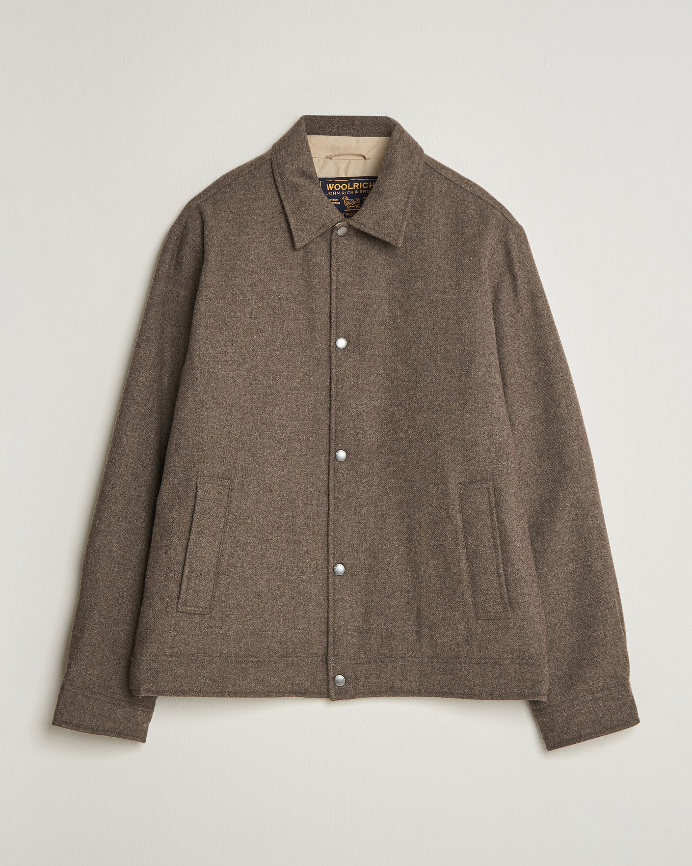 Hombres | Abrigos y chaquetas | Woolrich | Wool Light Padded Keating Shirt Jacket Falcon