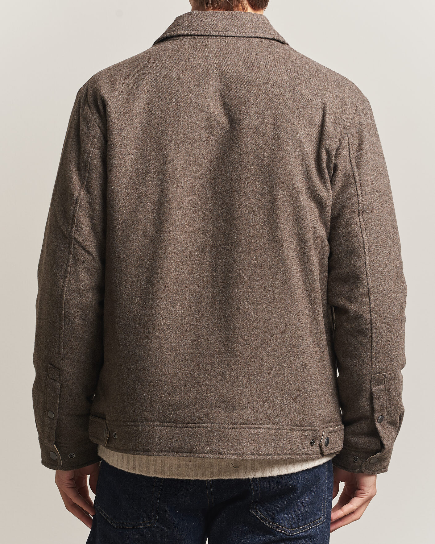 Hombres | Abrigos y chaquetas | Woolrich | Wool Light Padded Keating Shirt Jacket Falcon