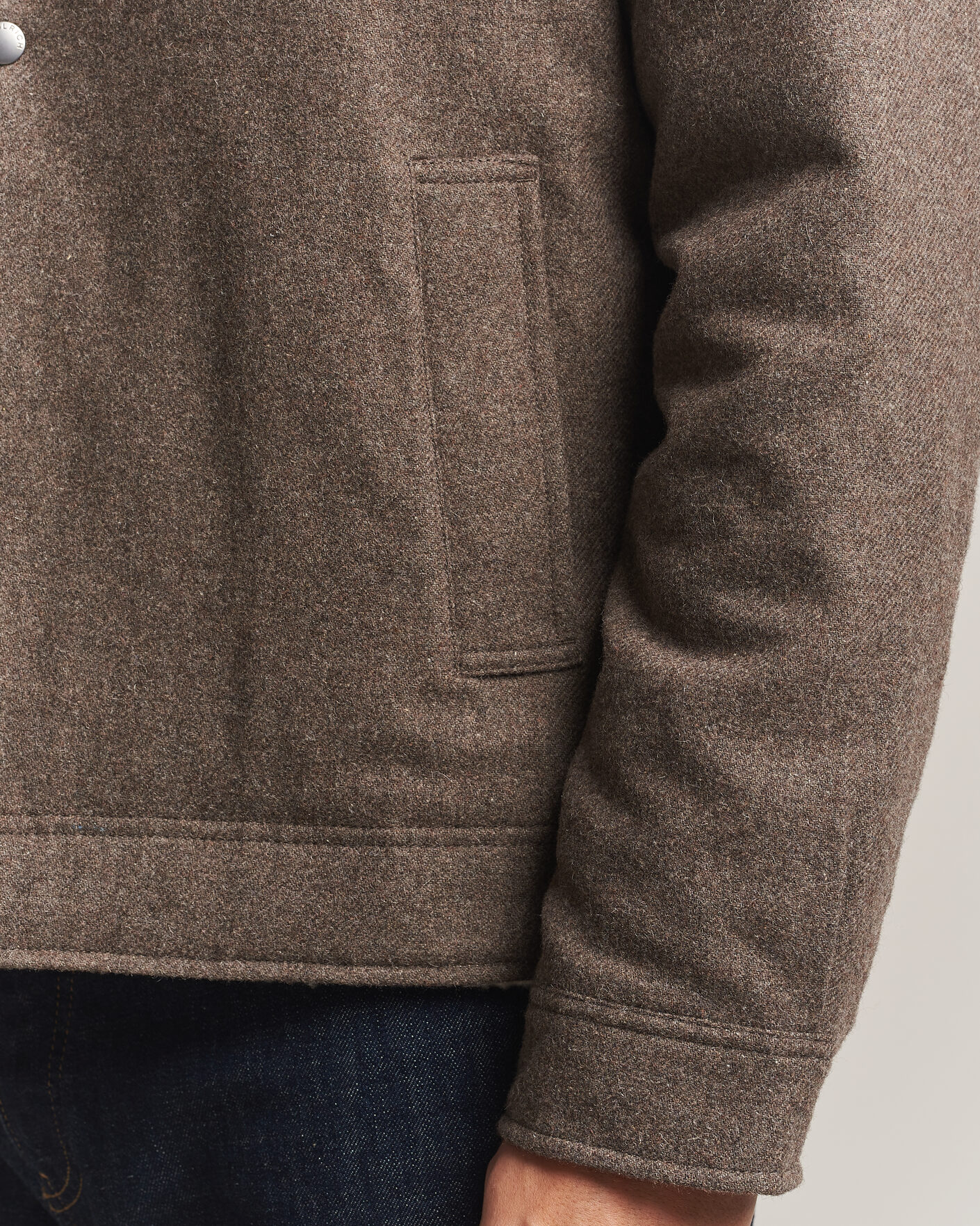 Hombres | Abrigos y chaquetas | Woolrich | Wool Light Padded Keating Shirt Jacket Falcon