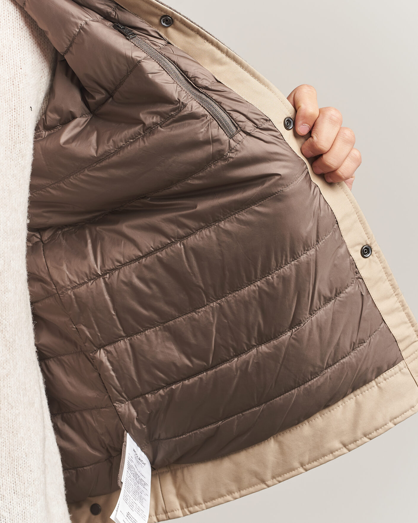 Hombres | Abrigos y chaquetas | Woolrich | Wool Light Padded Keating Shirt Jacket Falcon