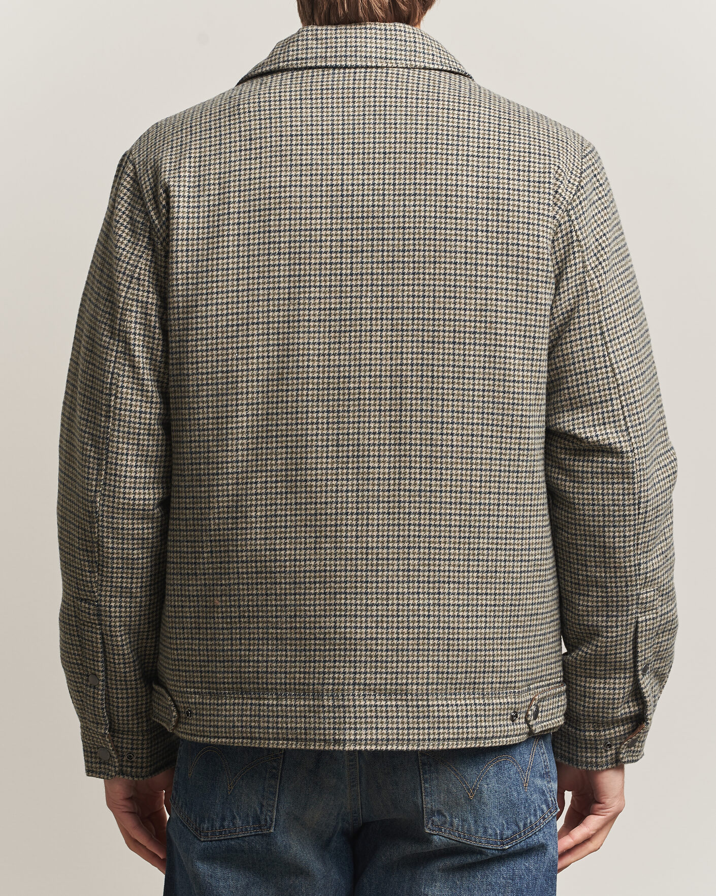 Hombres | Abrigos y chaquetas | Woolrich | Wool Check Light Padded Keating Shirt Jacket Brown