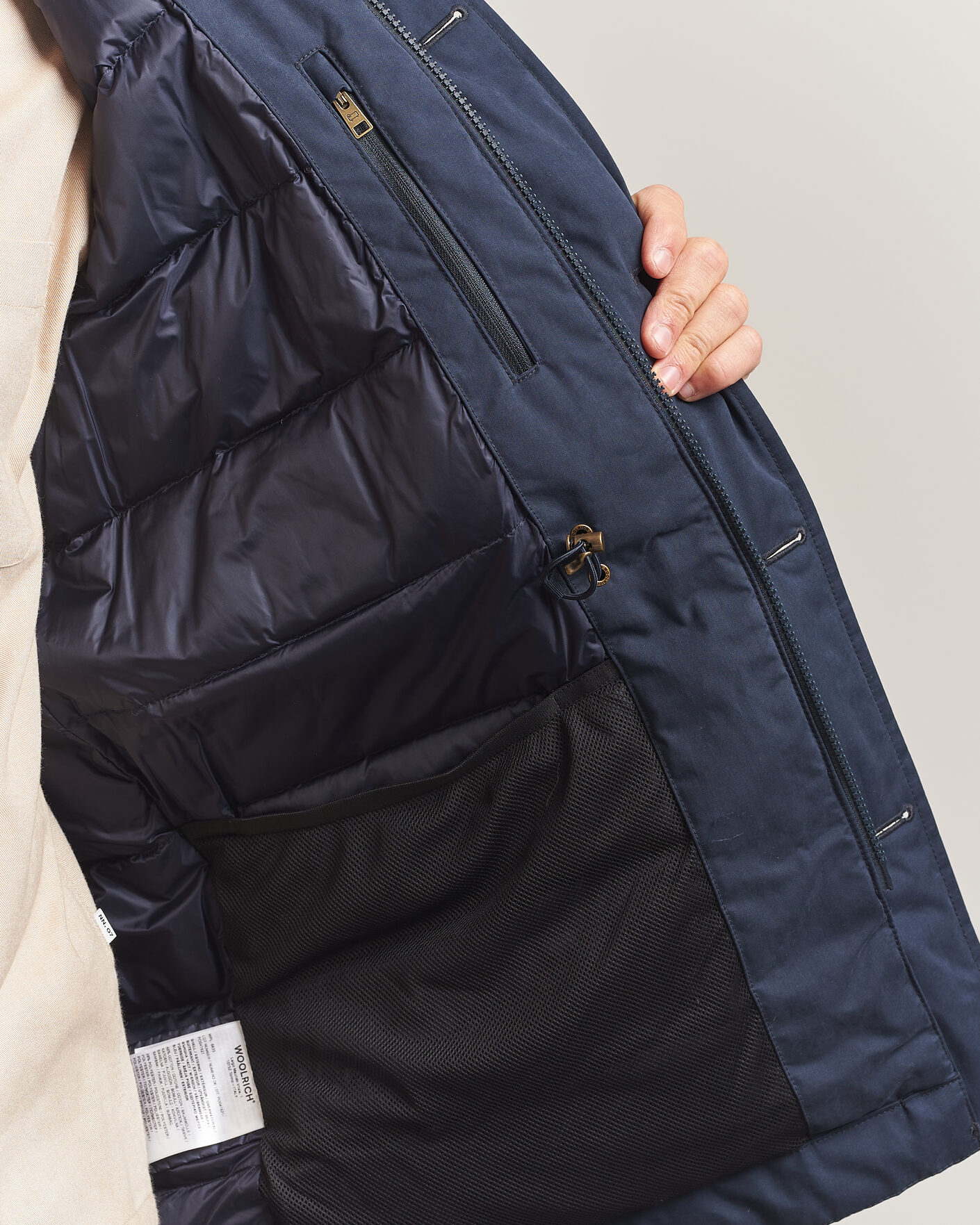 Hombres | Abrigos y chaquetas | Woolrich | Mountain Cloth Parka Melton Blue