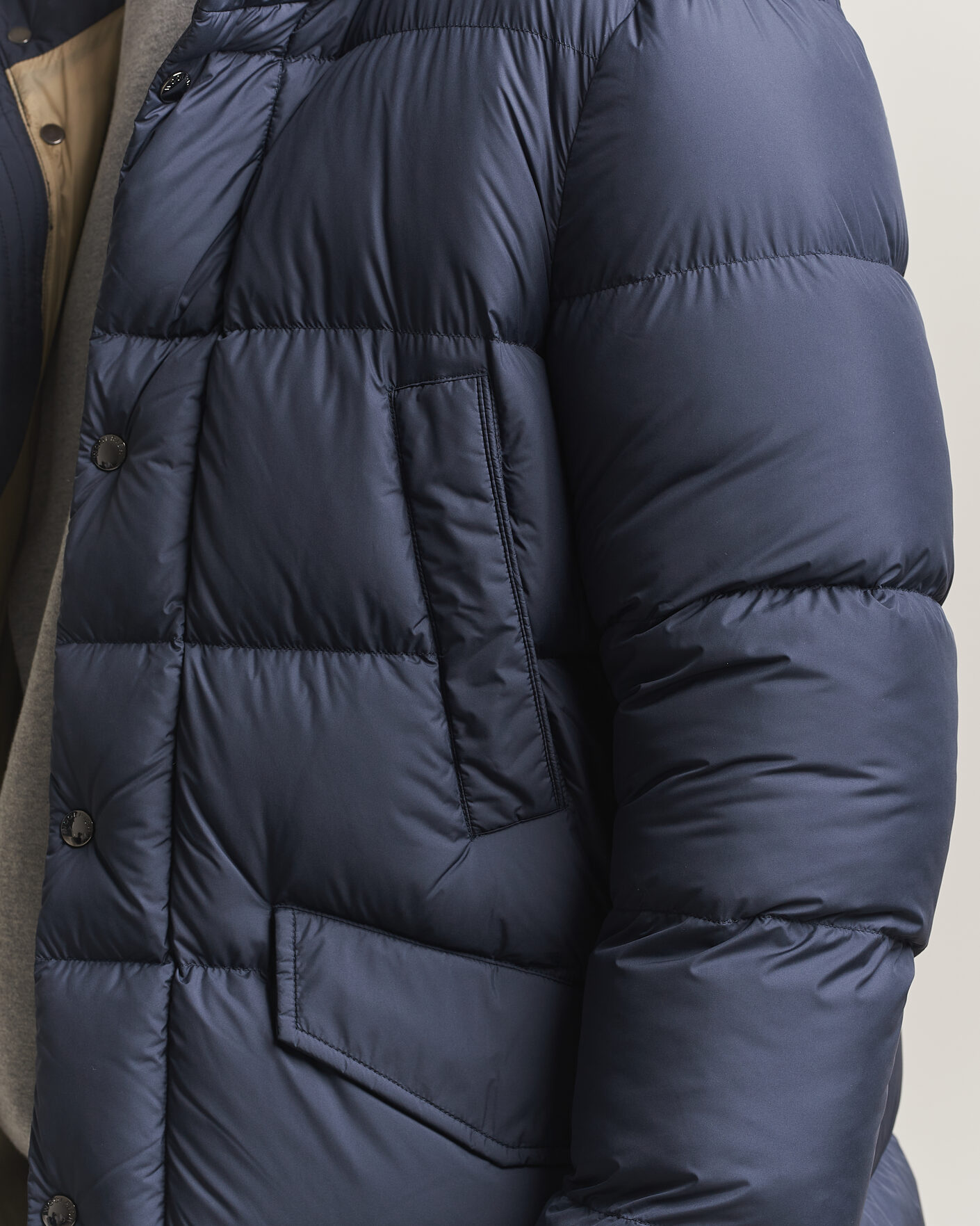 Hombres | Abrigos y chaquetas | Woolrich | Cloud Davis Parka Melton Blue