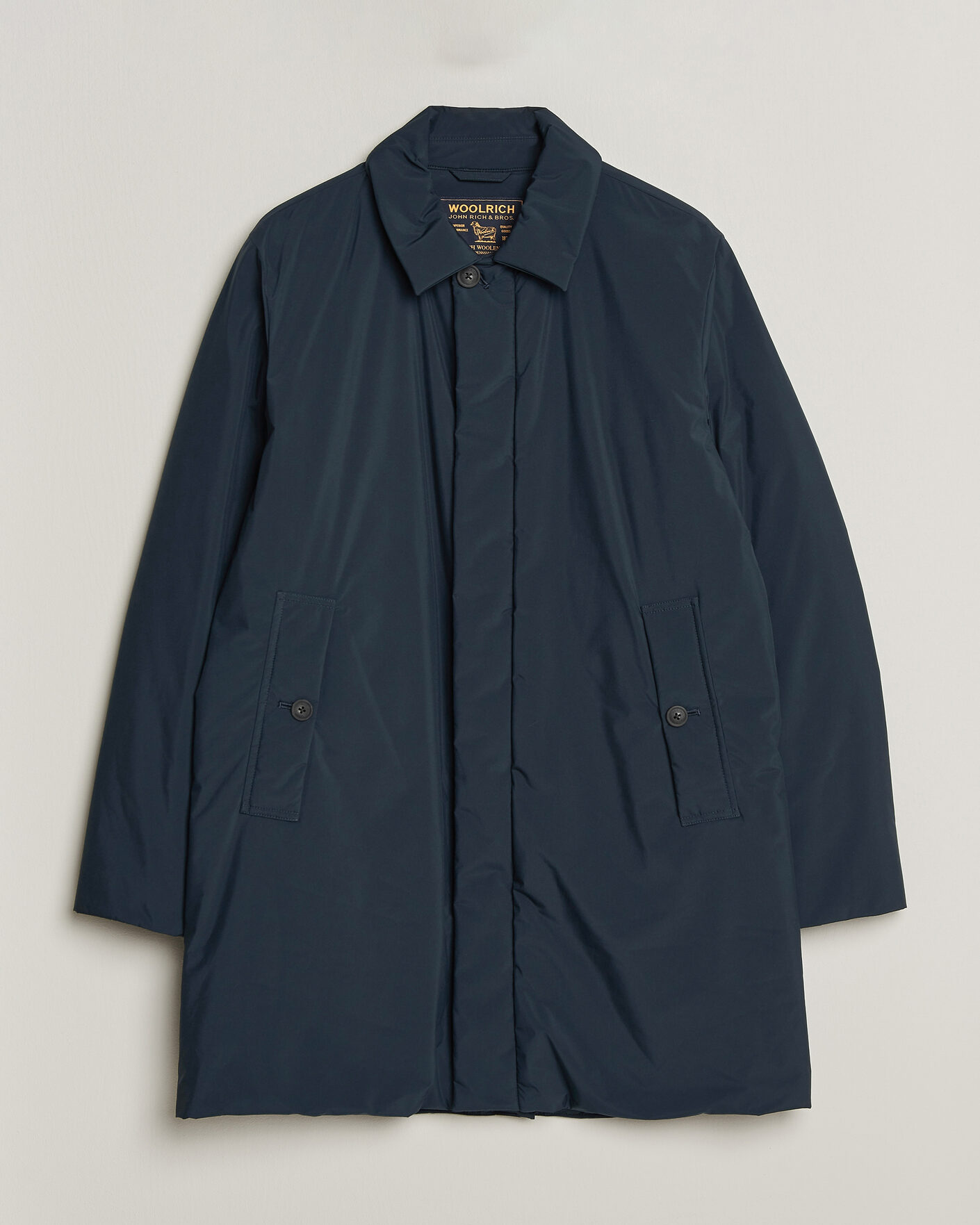 Hombres | Abrigos y chaquetas | Woolrich | Cloud Lamar Light Padded Coat Melton Blue