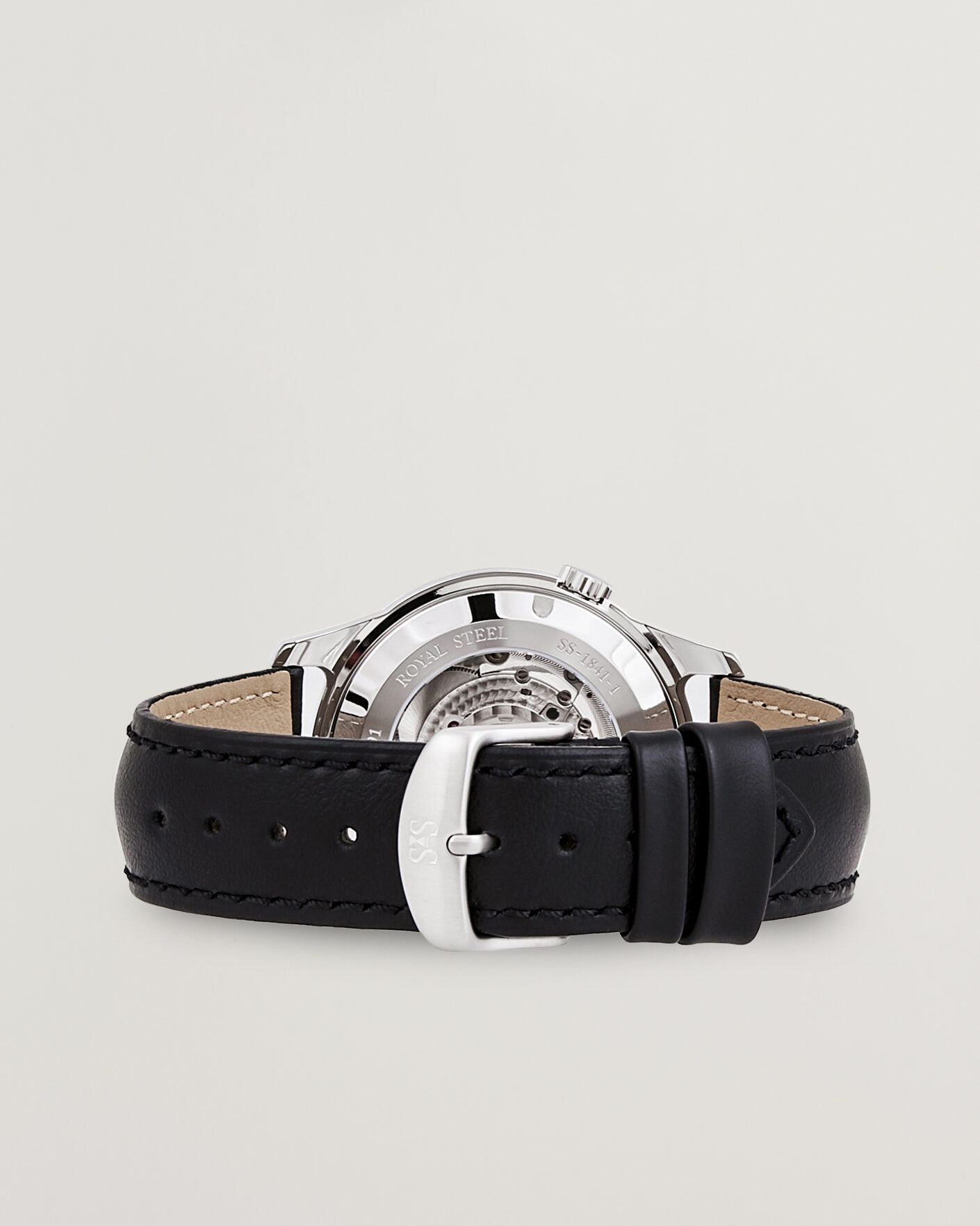 Hombres | Sjöö Sandström Royal Steel 41mm Black Calf | Sjöö Sandström | Royal Steel 41mm Black Calf
