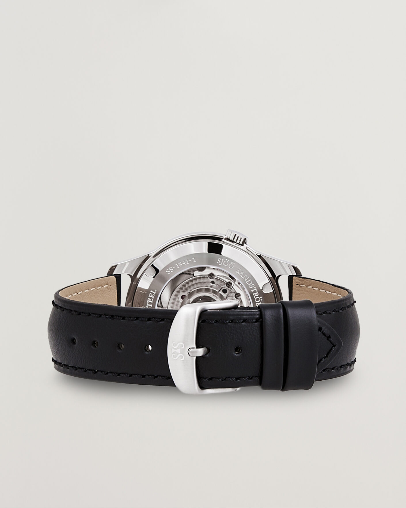 Hombres | Sjöö Sandström Royal Steel 41mm Black Calf Blue Dial | Sjöö Sandström | Royal Steel 41mm Black Calf Blue Dial