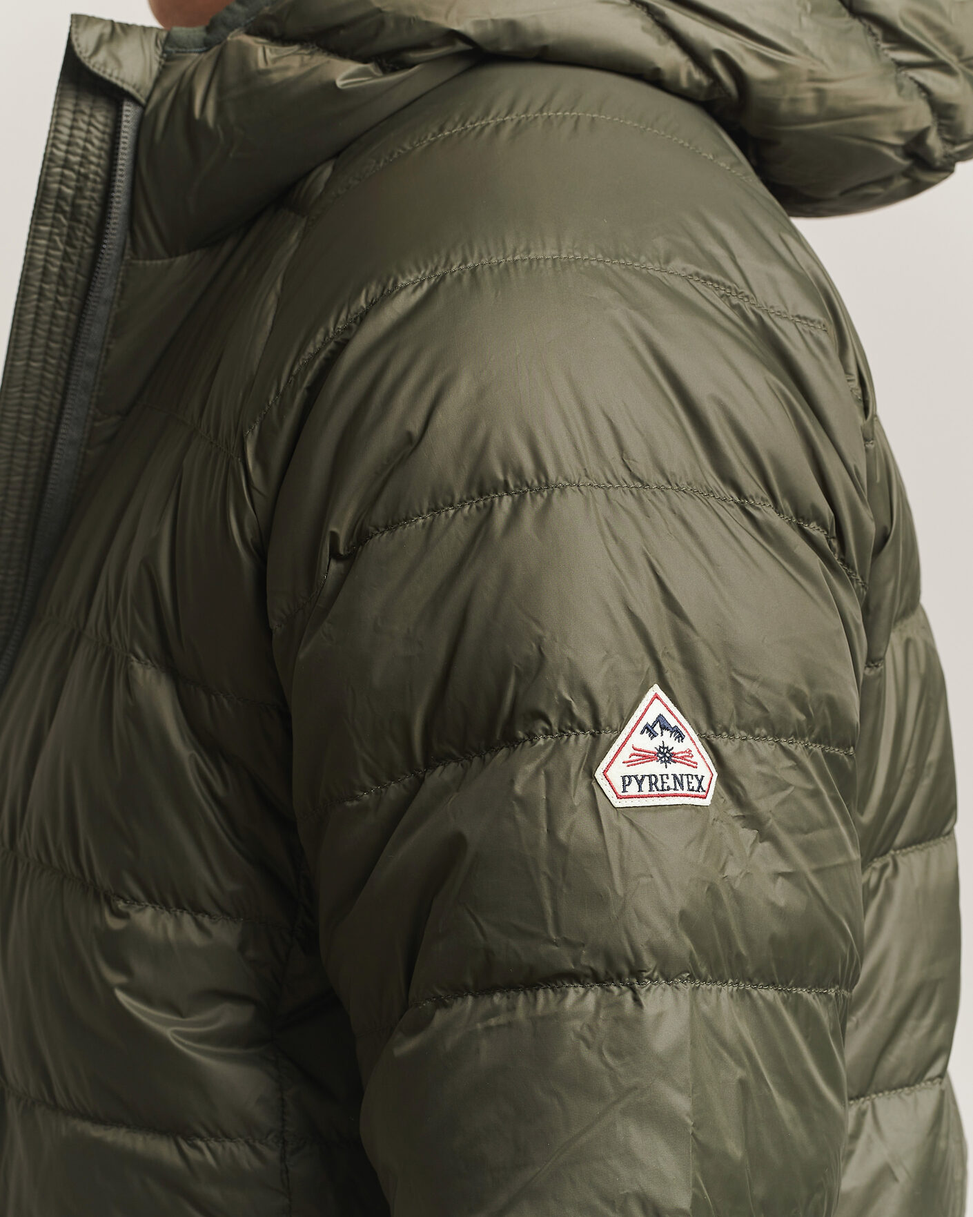 Hombres | Abrigos y chaquetas | Pyrenex | Guzet Hooded Down Jacket Deep Khaki