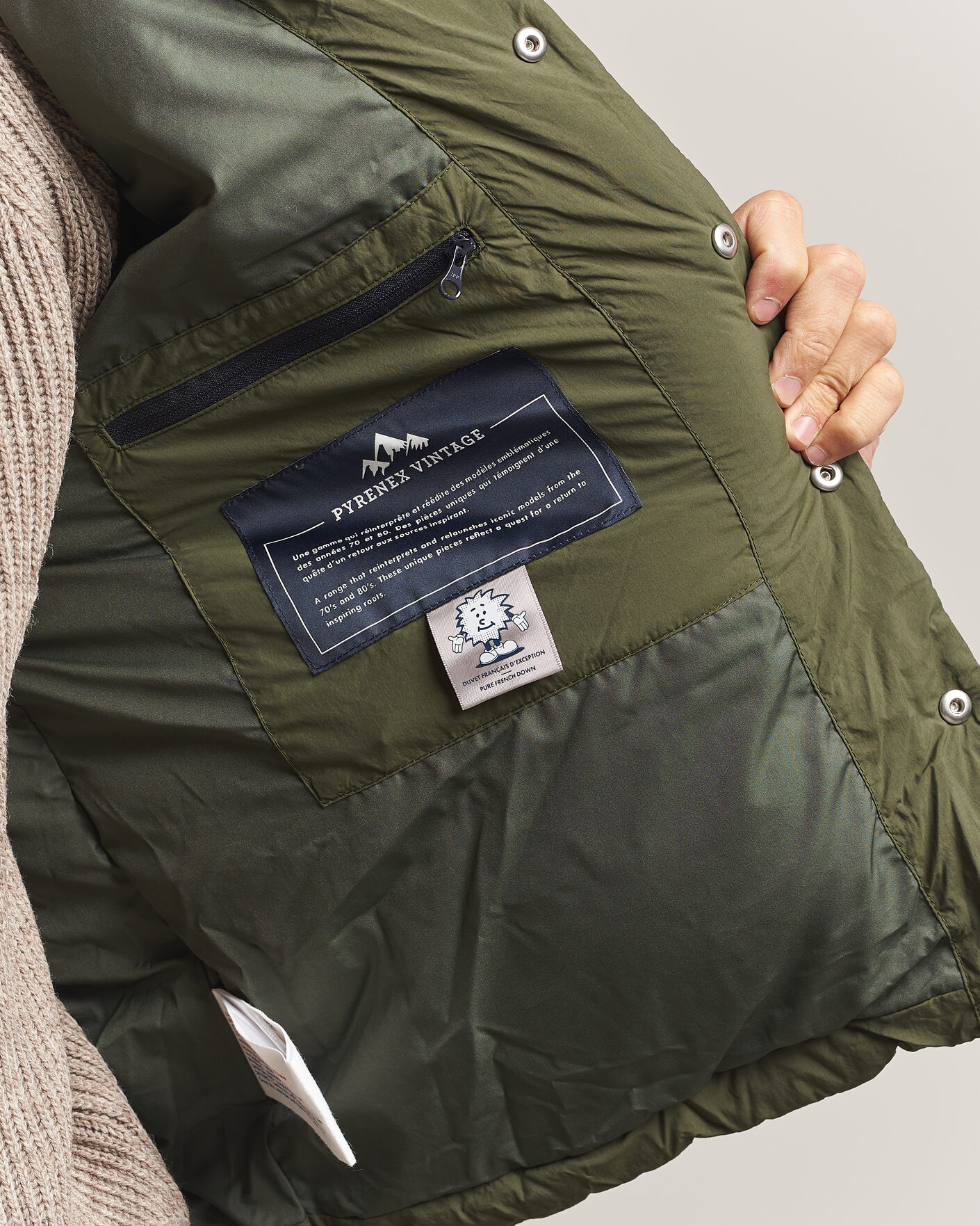 Hombres | Abrigos y chaquetas | Pyrenex | Fiery Down Jacket Deep Khaki