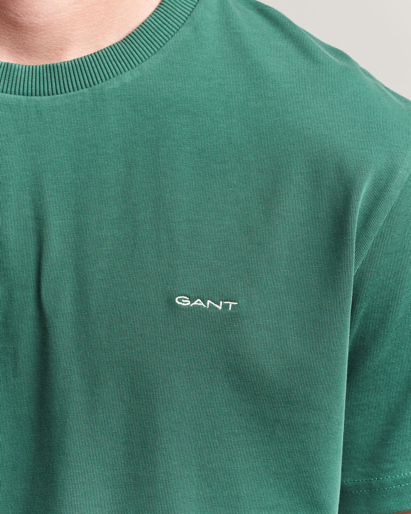 Hombres | Camisetas | Gant | Tournament Crew Neck T-Shirt Green