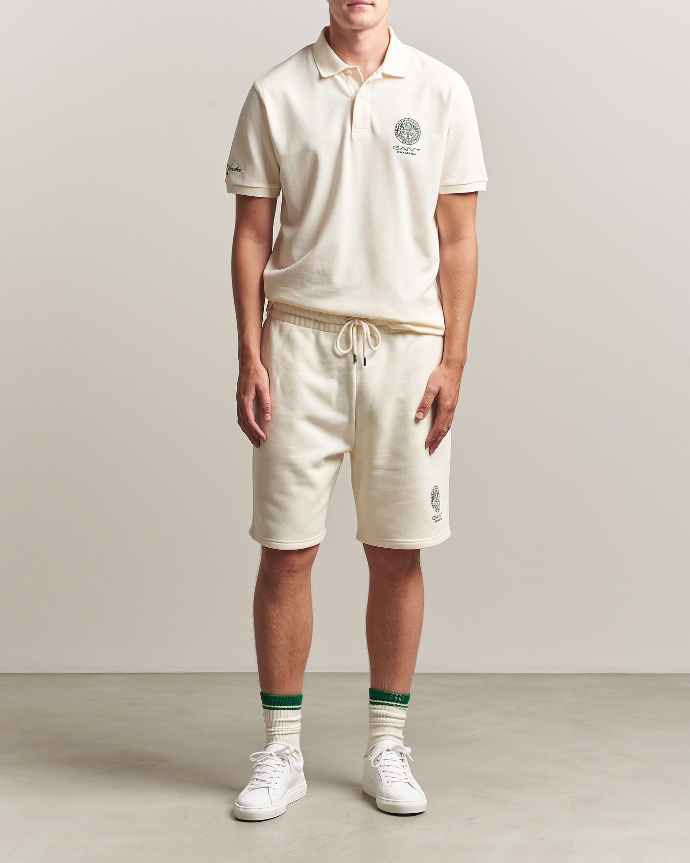 Hombres | Polos | Gant | Tournament Pique Cream